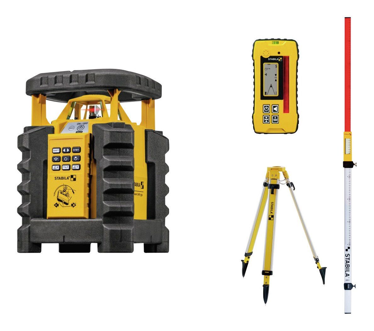 Stabila Punkt- und Linienlaser, Rotationslaser LAR 350 9-teilig