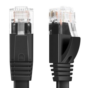 HOCO Cat 6 Netzwerkkabel flaches LAN-Kabel, RJ-45 (Ethernet), (200 cm), 10 / 100 / 1000 Mbits Geschwindigkeit bis 1 Gbits UTP Patchkabel