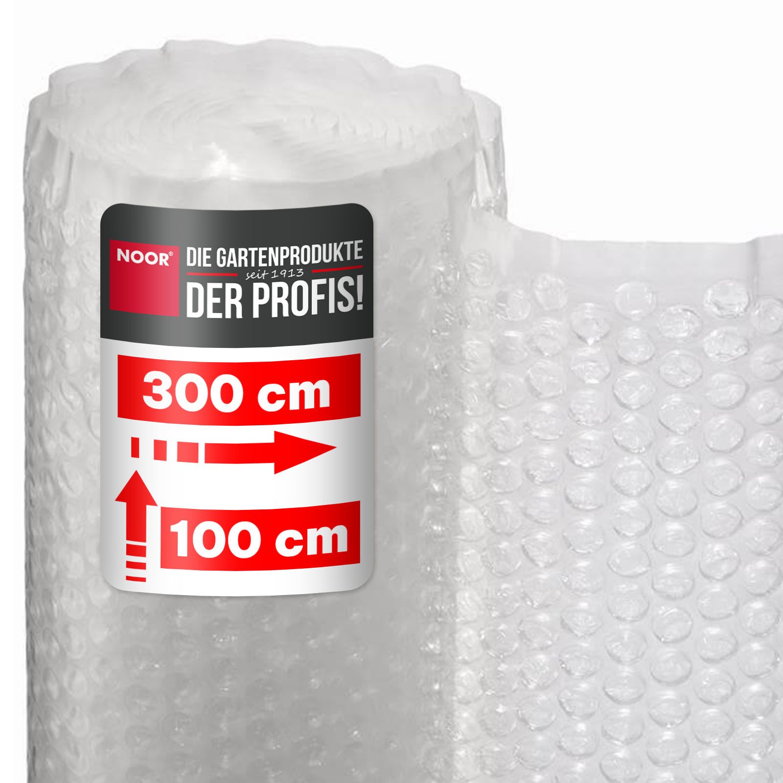 NOOR Schutzpolster Luftpolsterfolie, Luftpolsterfolie mit Noppen - 50 x 300cm - 100x 300cm