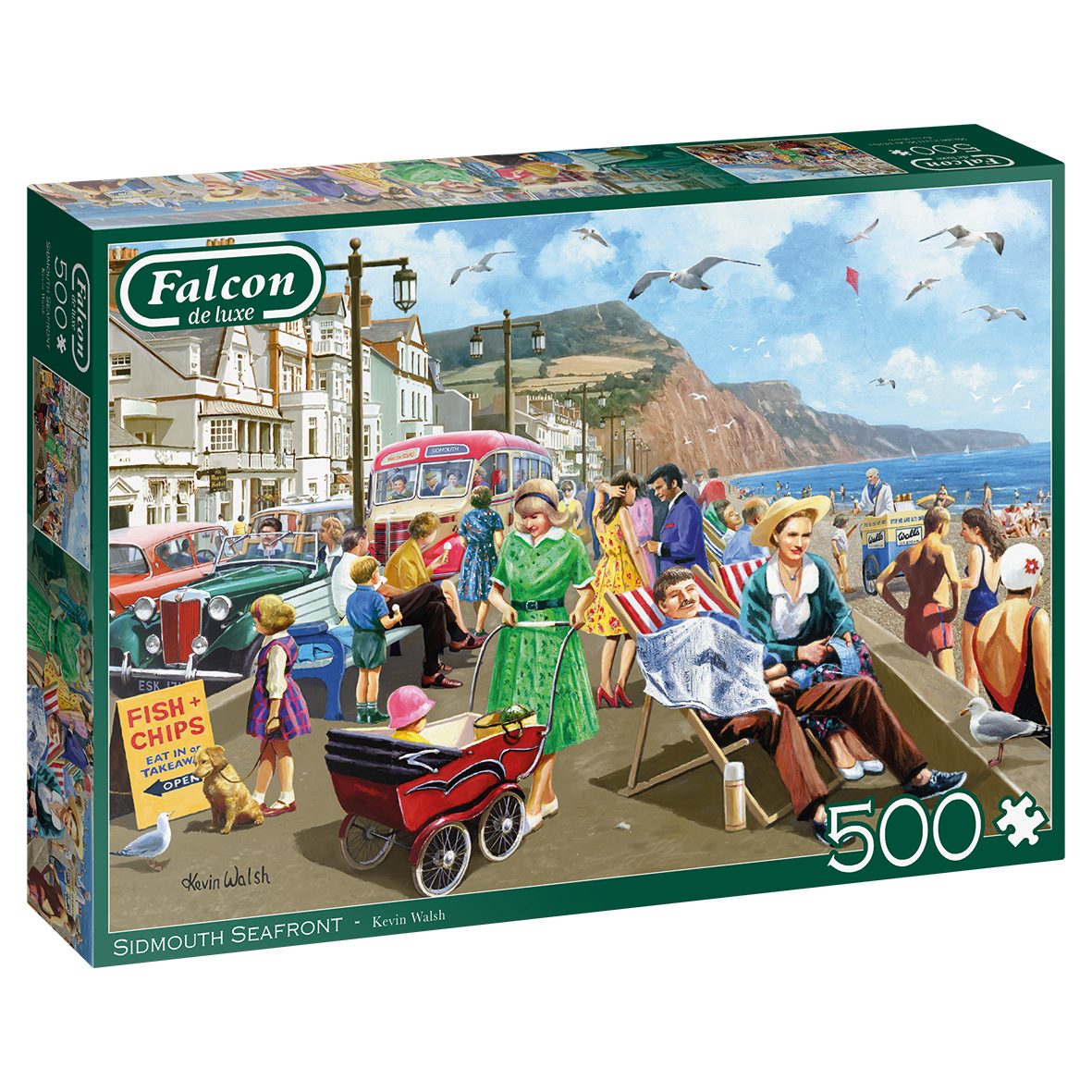 Puzzle Falcon 11375 Sidmouth Seafront 500 Teile Puzzle
