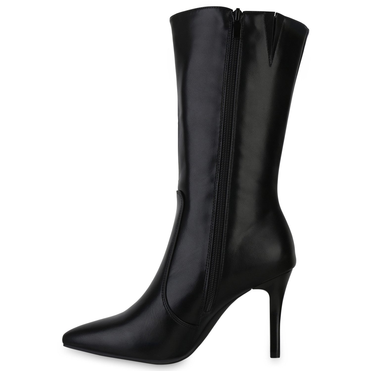 VAN HILL 840748 Stiefel Damen Klassische Stiefel Spitze Stiletto Basic günstig online kaufen