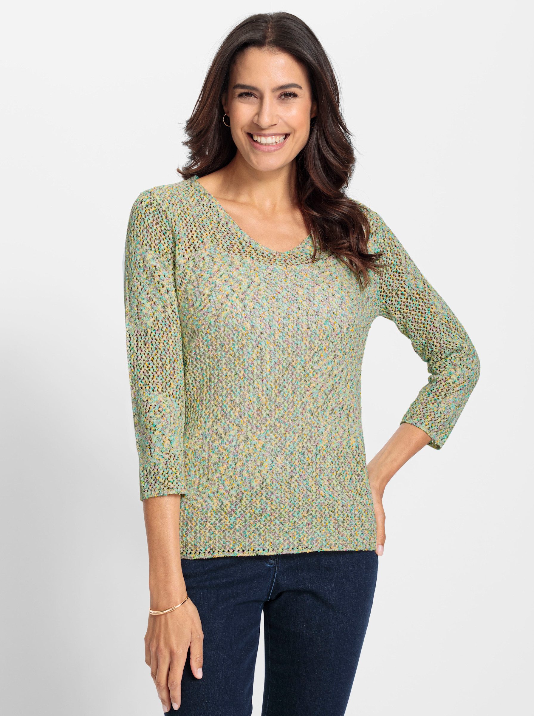 Witt Strickpullover Ajourpullover .