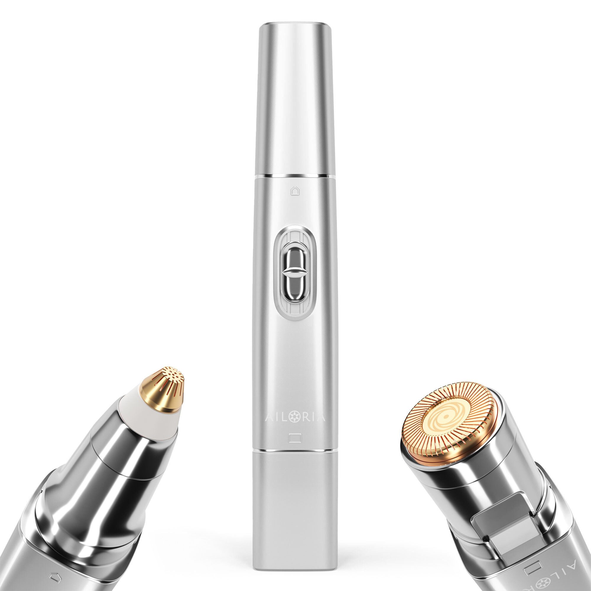 AILORIA Augenbrauentrimmer LIBERTY 2in1 Lipstick Rasierer, 2in1 Lipstick Rasierer