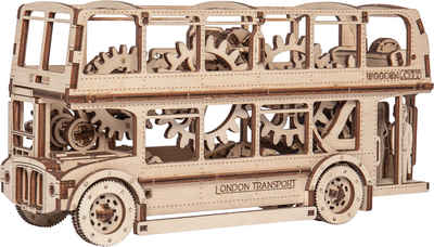 Wooden City 3D-Puzzle Holzbausatz London Bus, Holzfunktionsbausätze, Holzpuzzle, 216 Puzzleteile