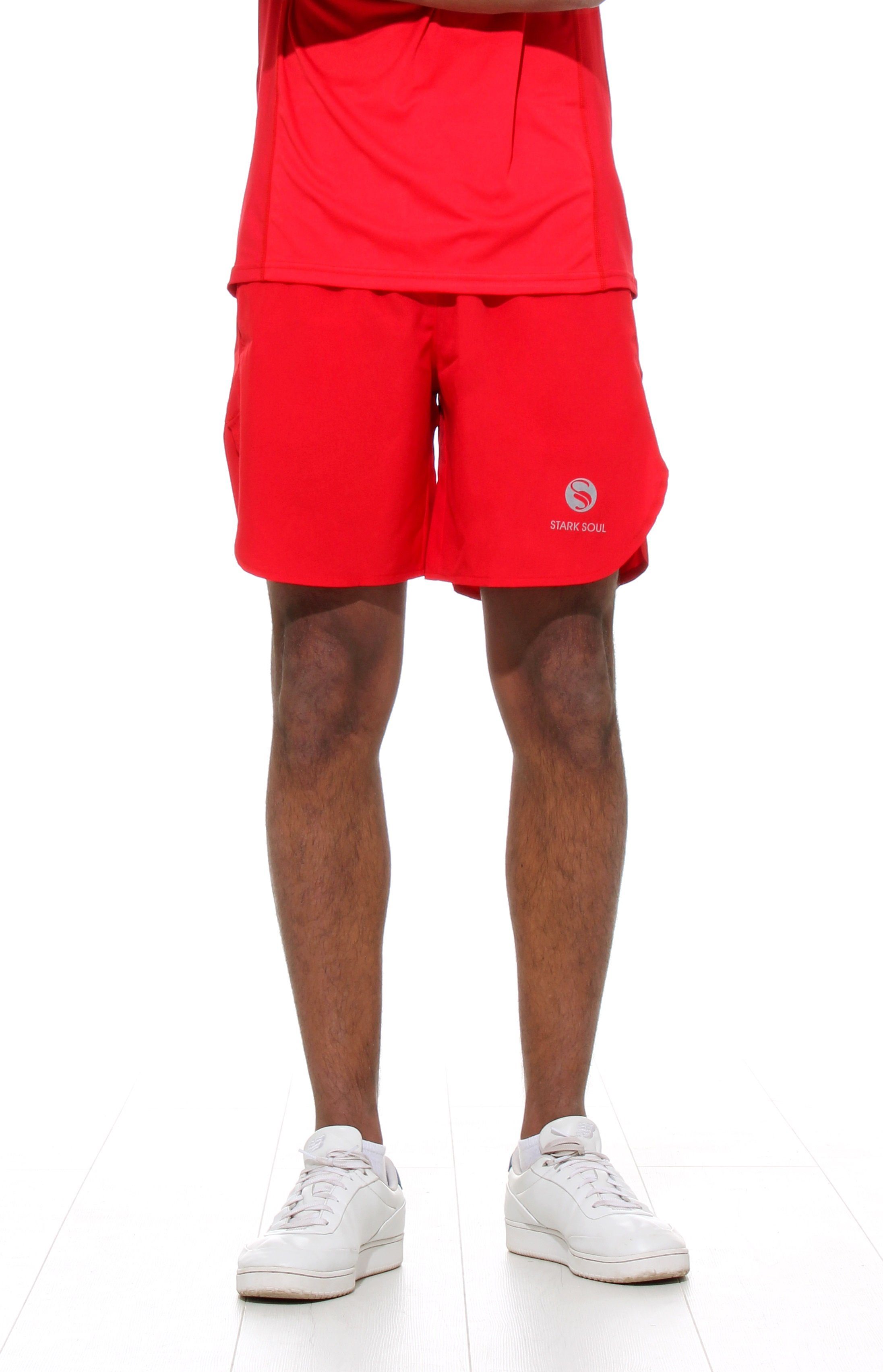 Stark Soul® Trainingsshorts Herren Sport Shorts -Reflect-, Funktionshose, Trainingsshort Spezielles Quick Dry Material
