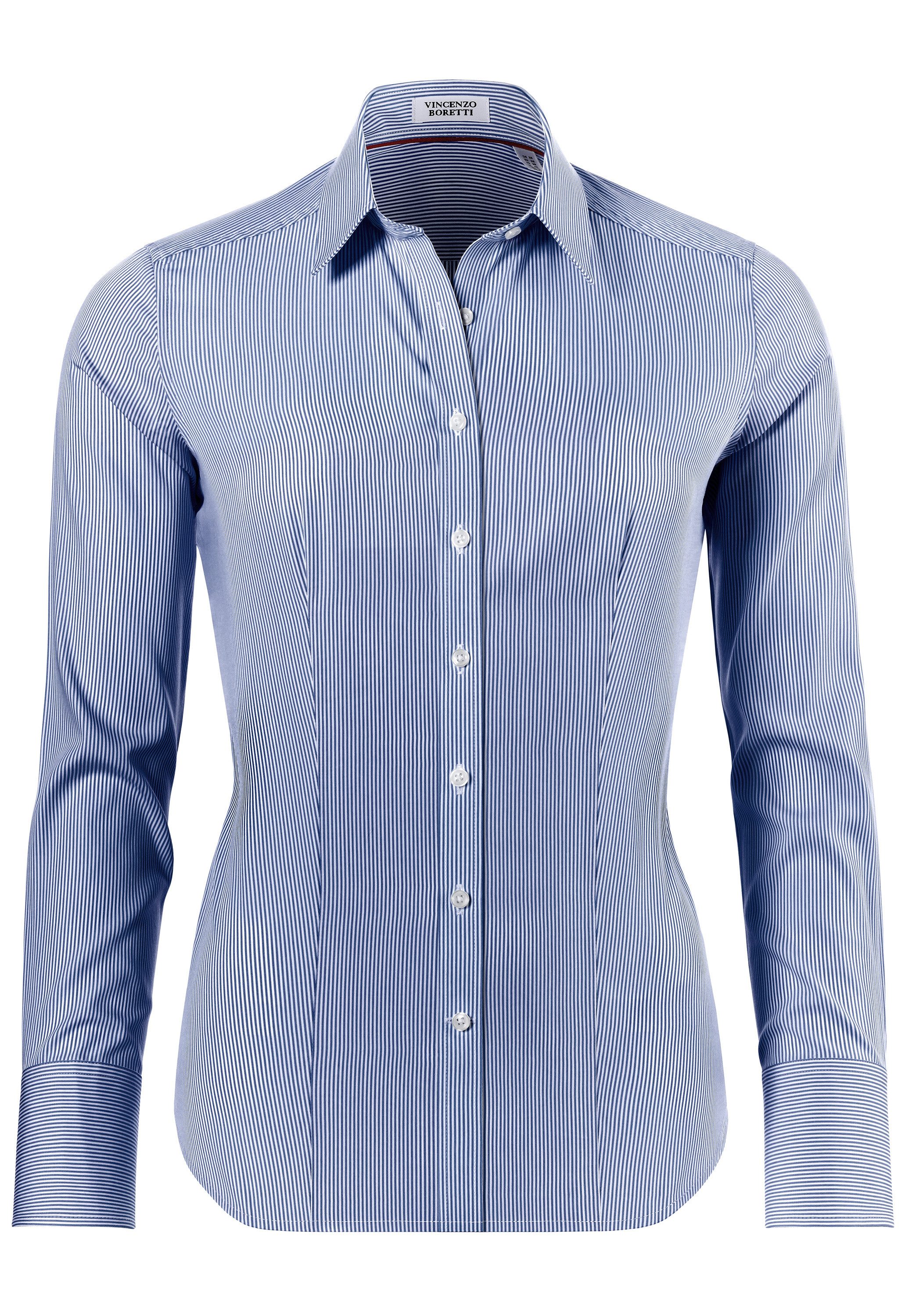 Vincenzo Boretti Klassische Bluse leicht tailliert günstig online kaufen