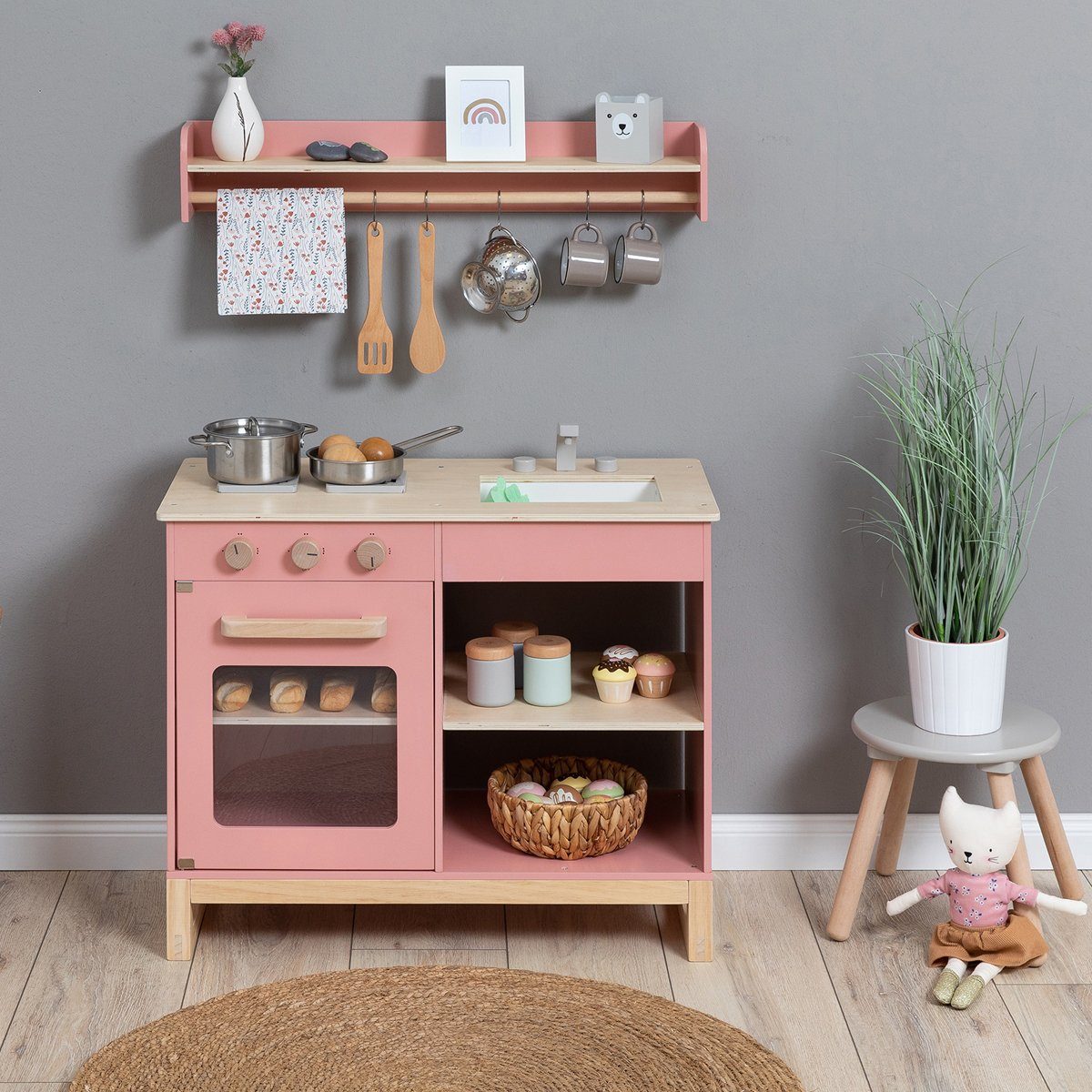 MUSTERKIND® Spielküche Magnolia, altrosa/natur günstig online kaufen
