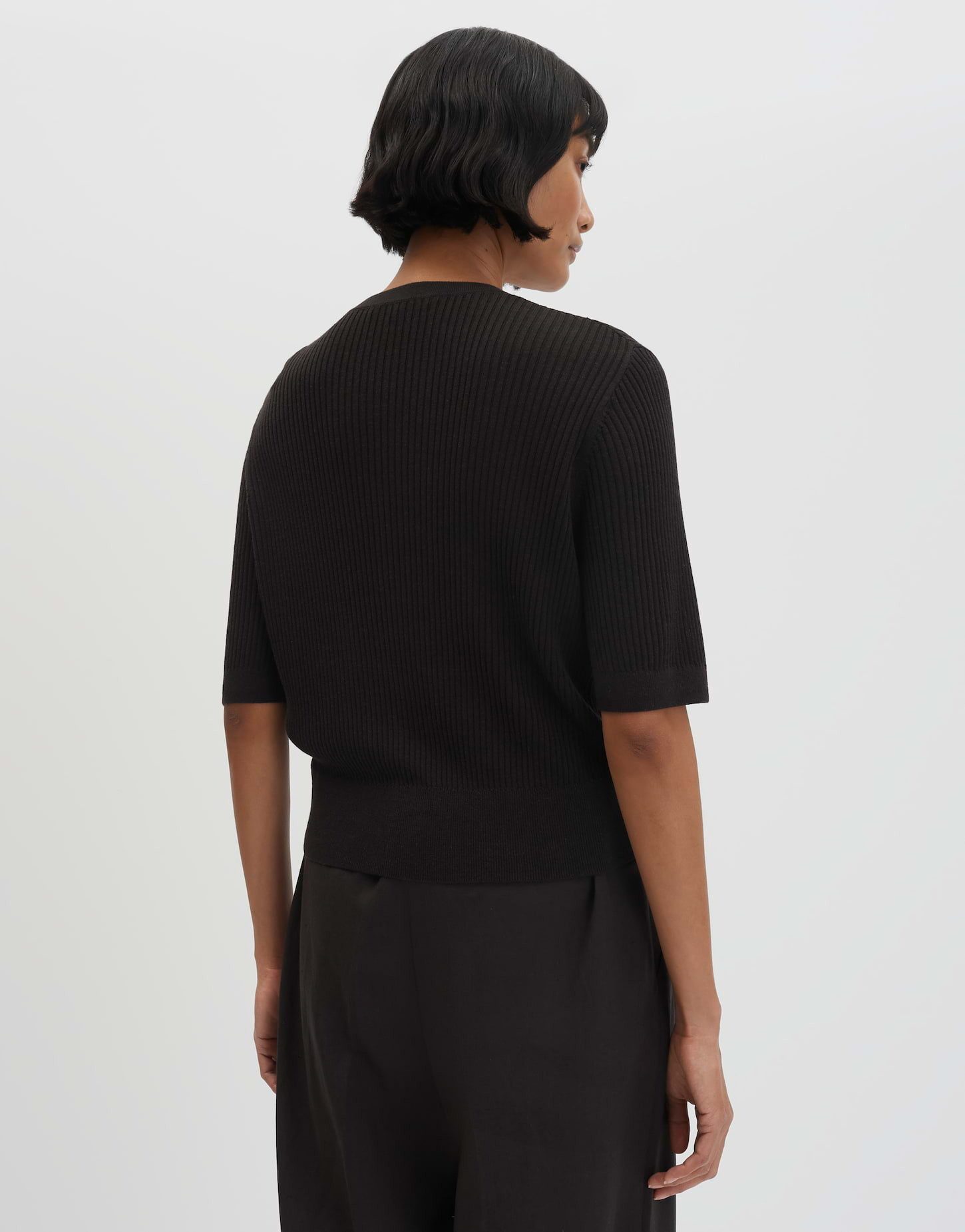 someday Cardigan Tilina aus Strick mit Rippstruktur Verkürzte Form mit Knopfleiste und modernem Look