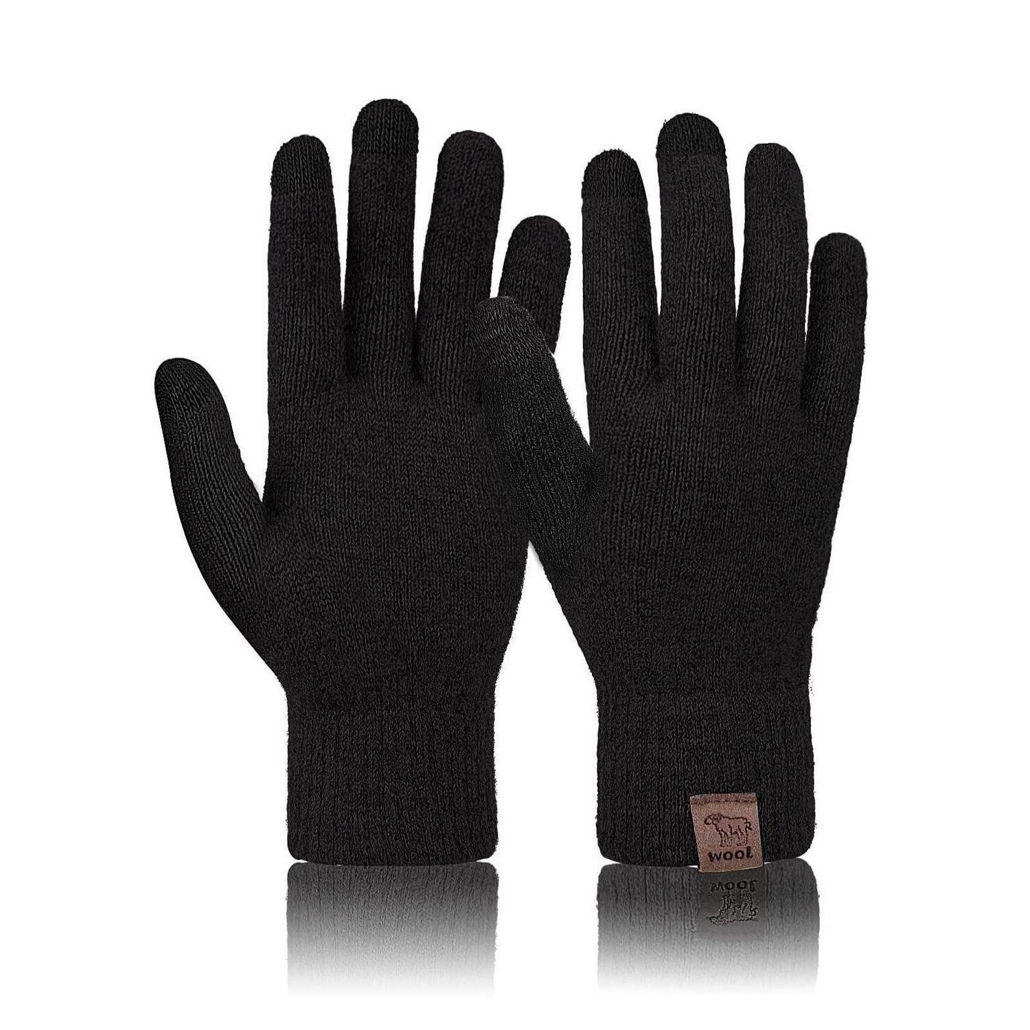 LuxusKollektion Thermohandschuhe Strickhandschuhe Warm Touchscreen Einheitsgröße (1-St)