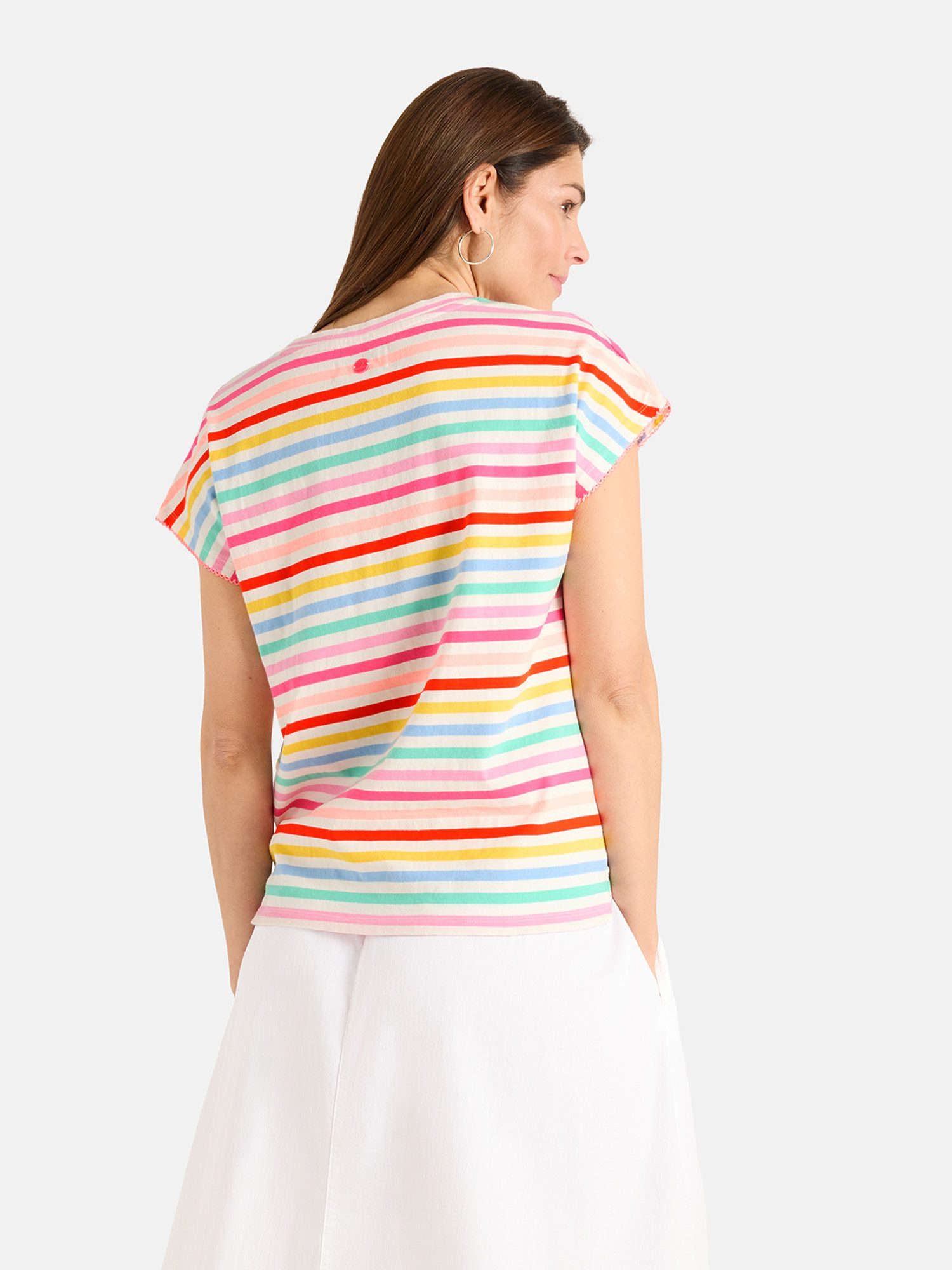 Lieblingsstück T-Shirt HeleneL mit V-Ausschnitt, Ärmeldetails