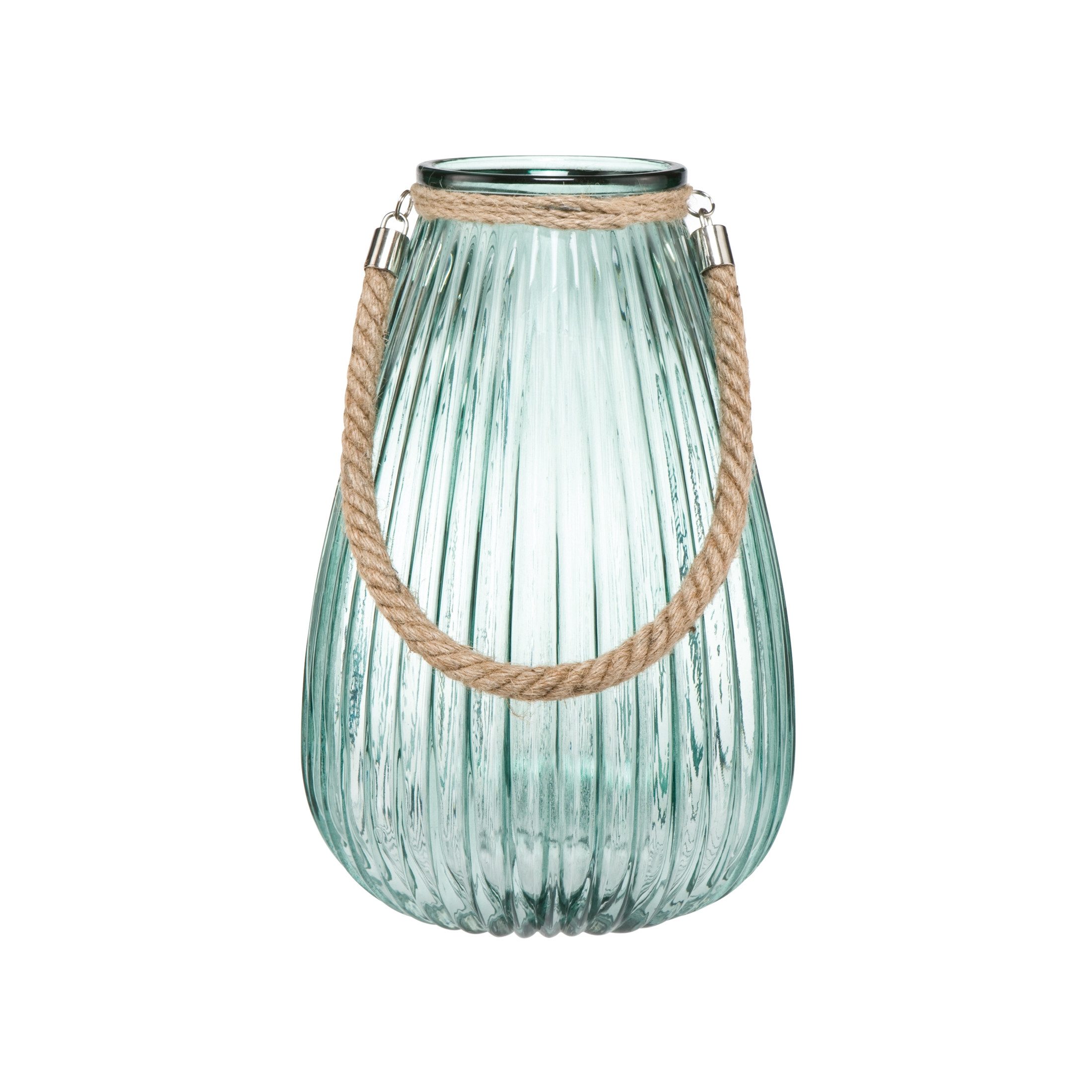Goebel Windlicht Goebel Scandic Home 'Aurora Green - Windlicht m. Kordelgriff'