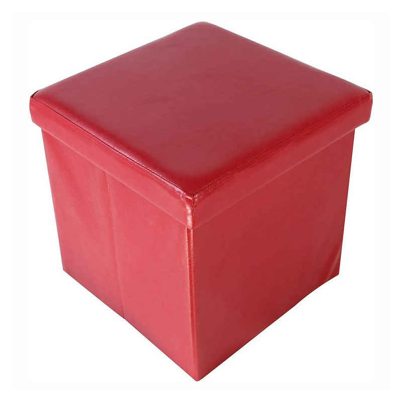 ECHTWERK Кубик для сидіння StoreCube, Стільці mit Stauraum, Кубик для сидіння faltbar, ca. 38 x 38 x 38 cm, Kunstleder, Aufbewahrungsbox