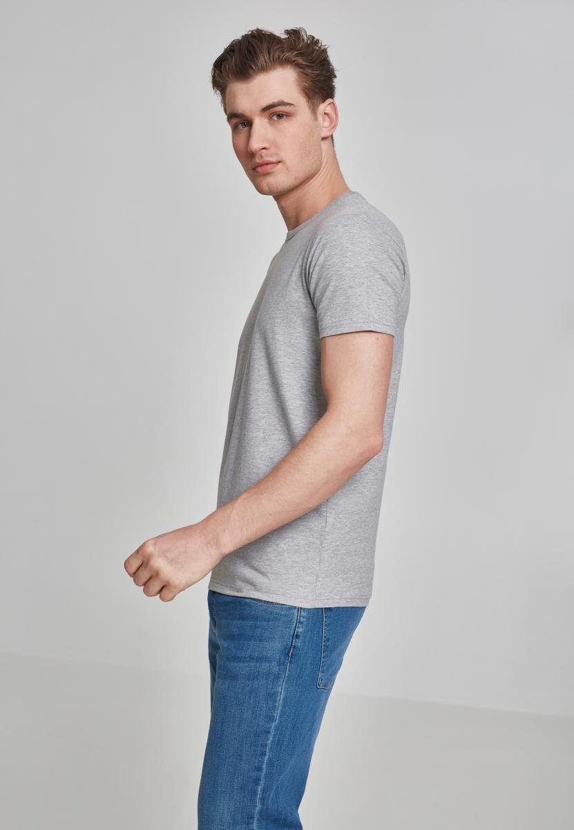 T-Shirt Stretch grey URBAN Fitted (1-tlg) CLASSICS T-Shirt Tee