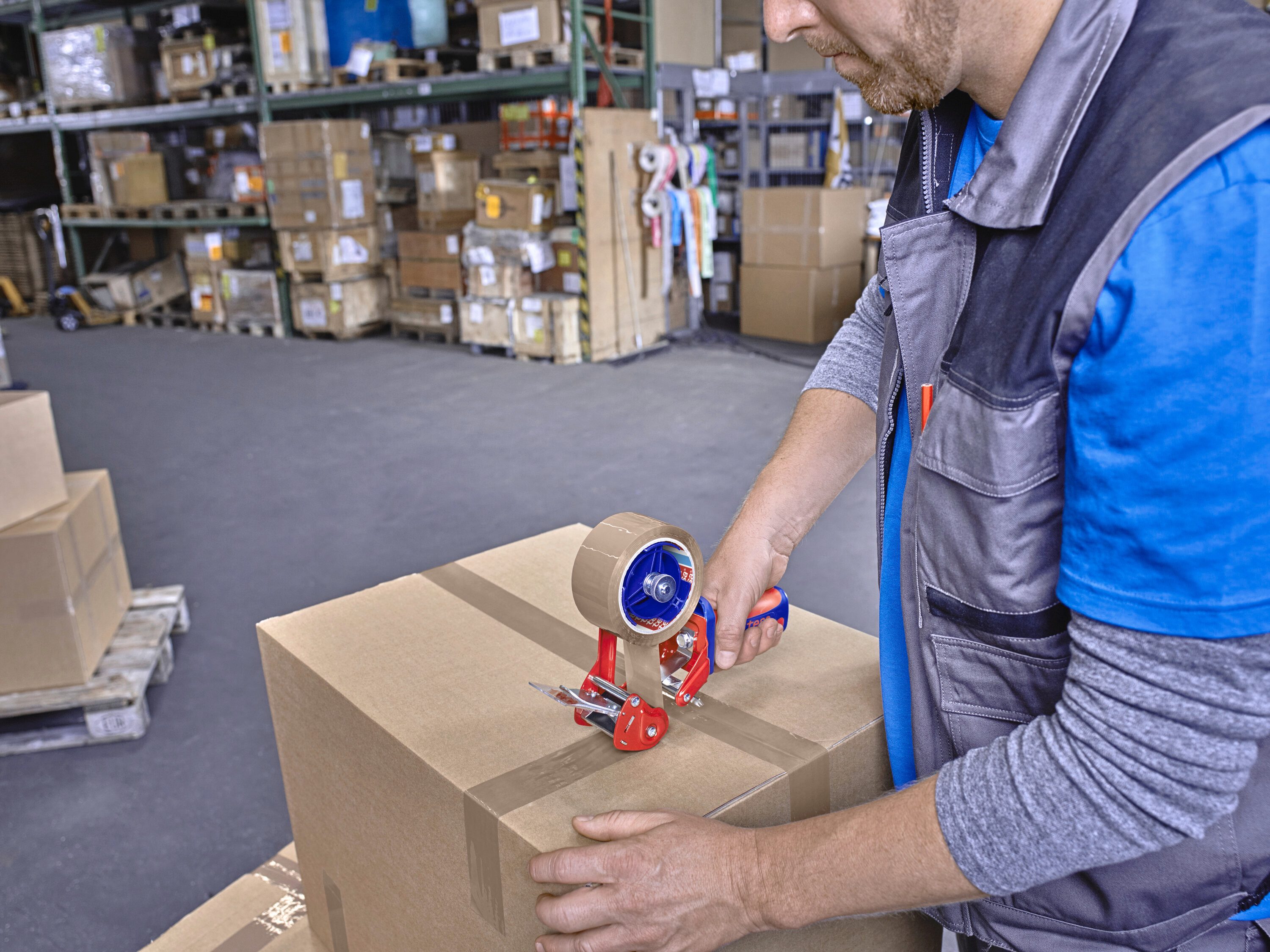 tesa Klebeband tesapack Packband - je 66 m : 50 mm (Spar-Set, 6-St., 6 x tesaPACK® 64014 PP) Paketklebeband - leises und sauberes Verpacken - braun