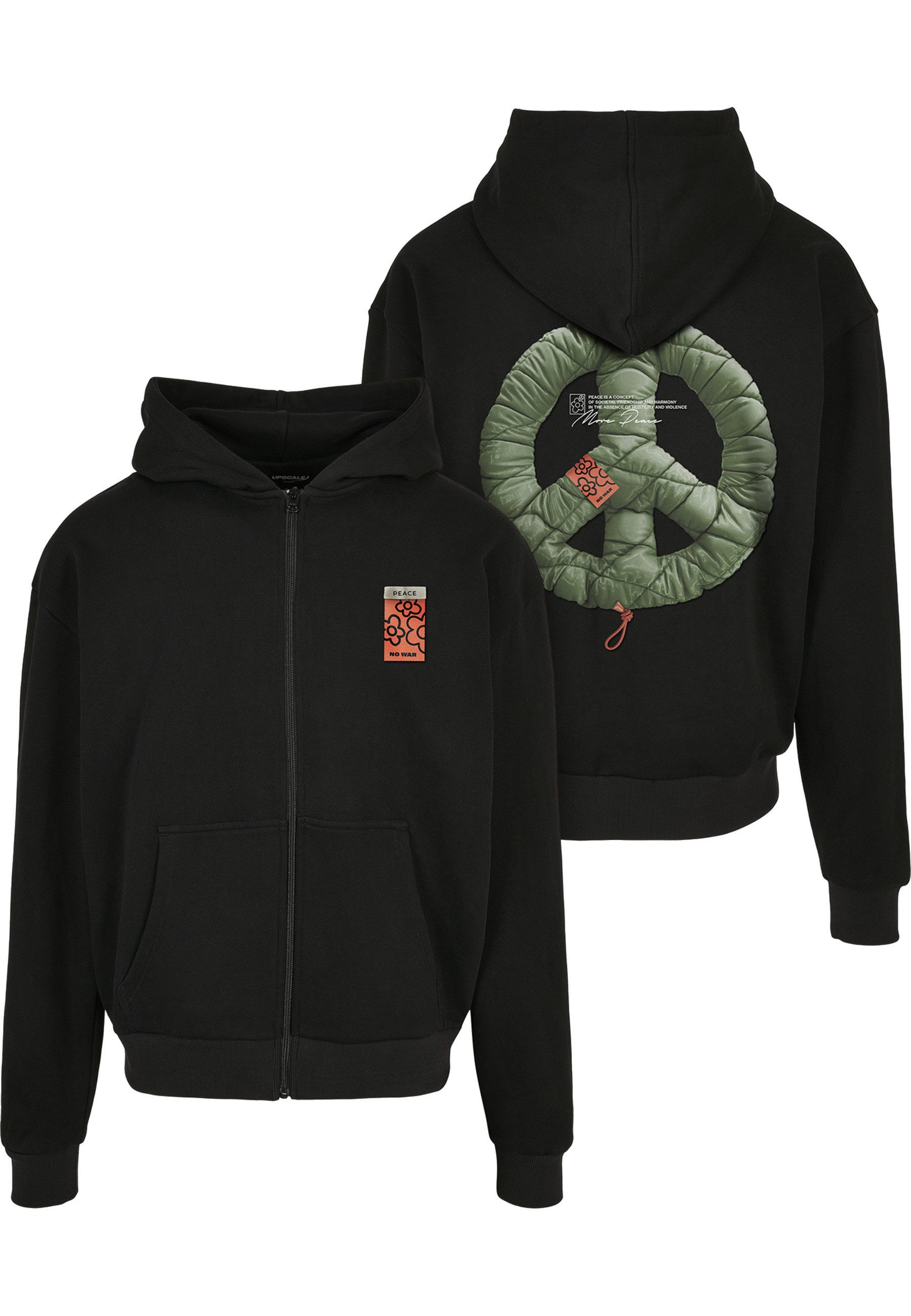 MisterTee Langarmshirt MisterTee Unisex Puffer Peace Heavy Oversize Zip Hoo günstig online kaufen