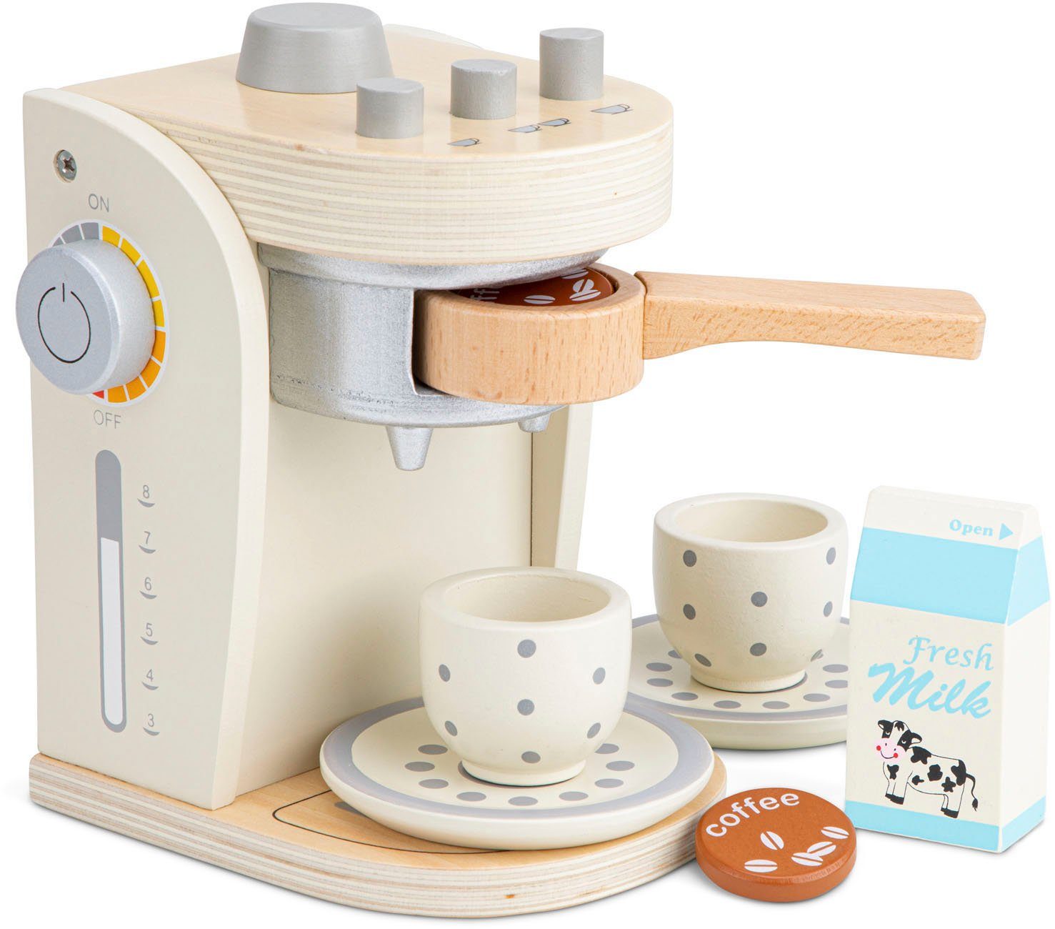 New Classic Toys® Kinder-Kaffeemaschine Bon Appetit - Kaffeemaschine, Creme