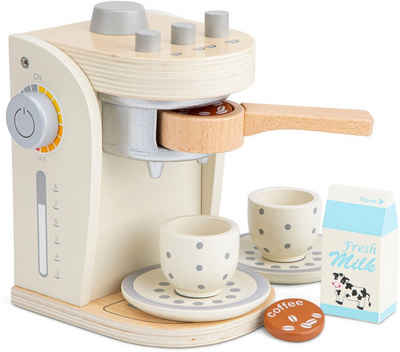 New Classic Toys® Kinder-Kaffeemaschine Holzspielzeug, Bon Appetit - Kaffeemaschine, Creme