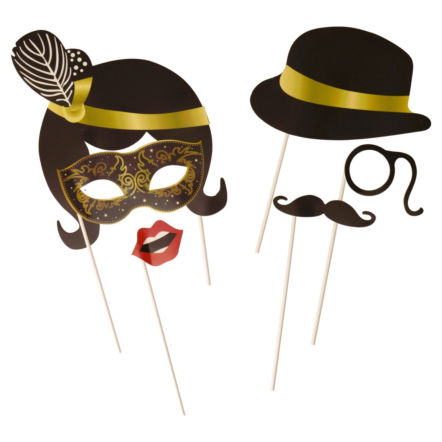 Out of the Blue Fotohalter Silvester Photo Booth im 12er Set günstig online kaufen