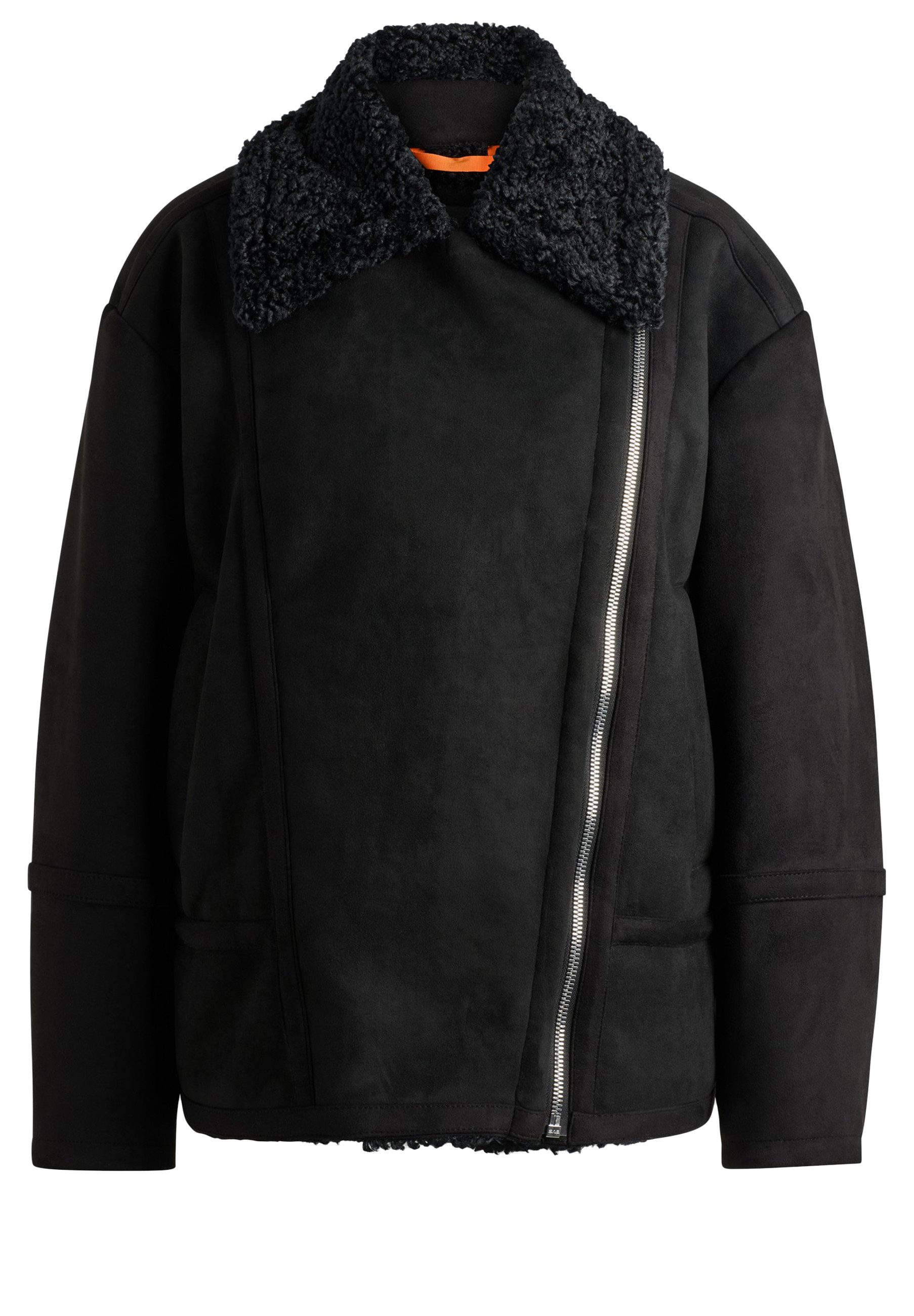BOSS ORANGE Kurzmantel Cheerlini im Aviator-Stil (1-tlg)
