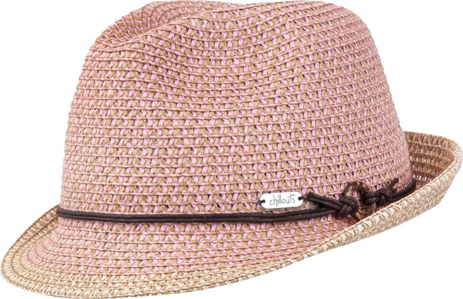 chillouts Strohhut Rimini mit Kunstleder Garnitur günstig online kaufen