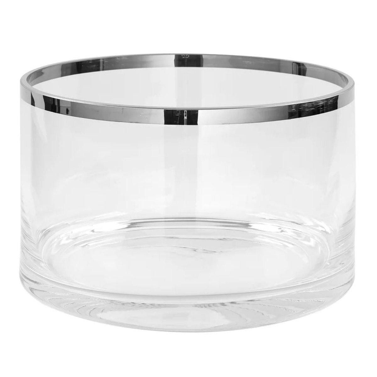 Fink Schüssel Glasschale Empire mit Platinauflage (23cm)