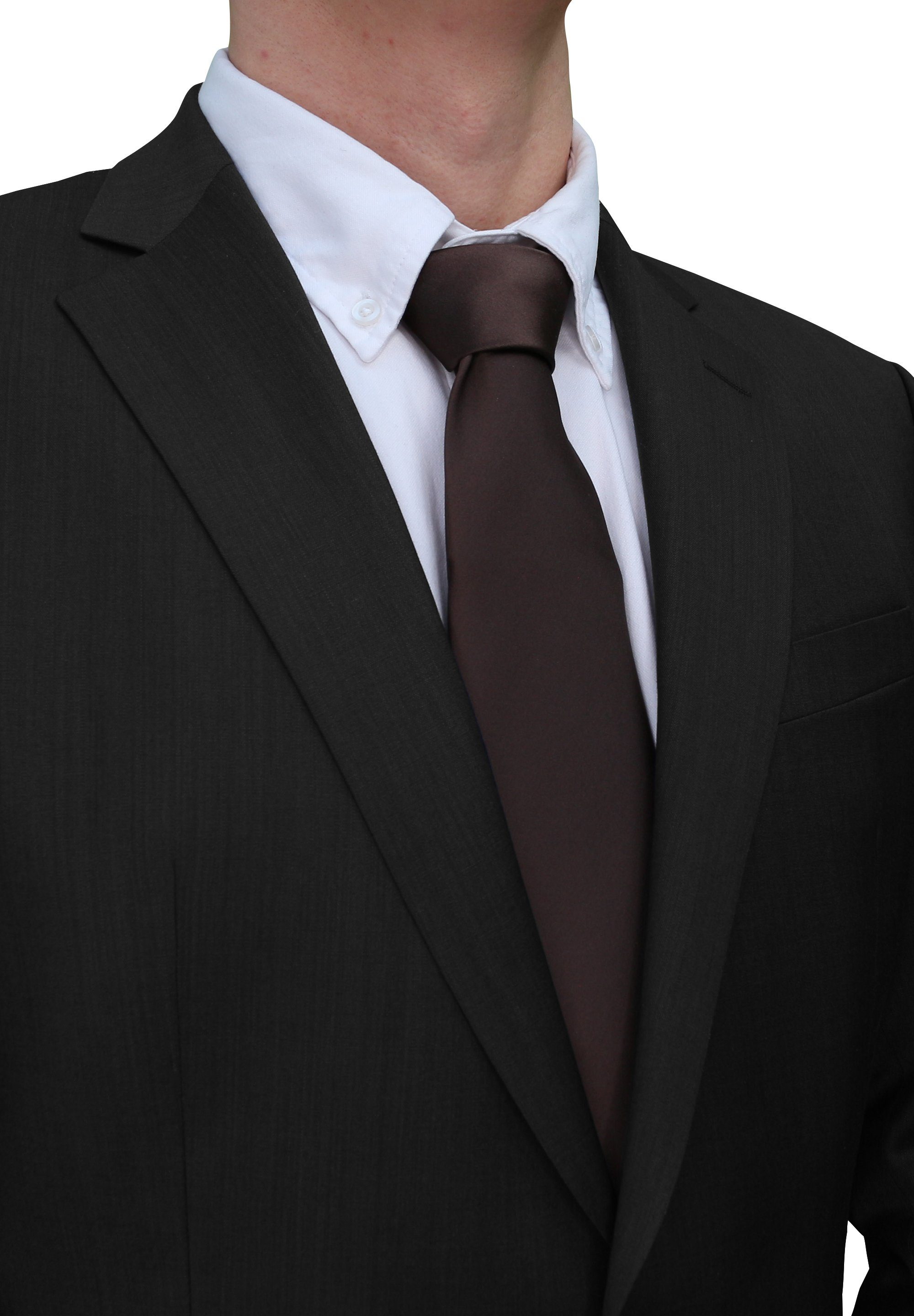 Fabio Farini Krawatte einfarbige Herren Schlips - Unicolor Krawatte in 6cm günstig online kaufen