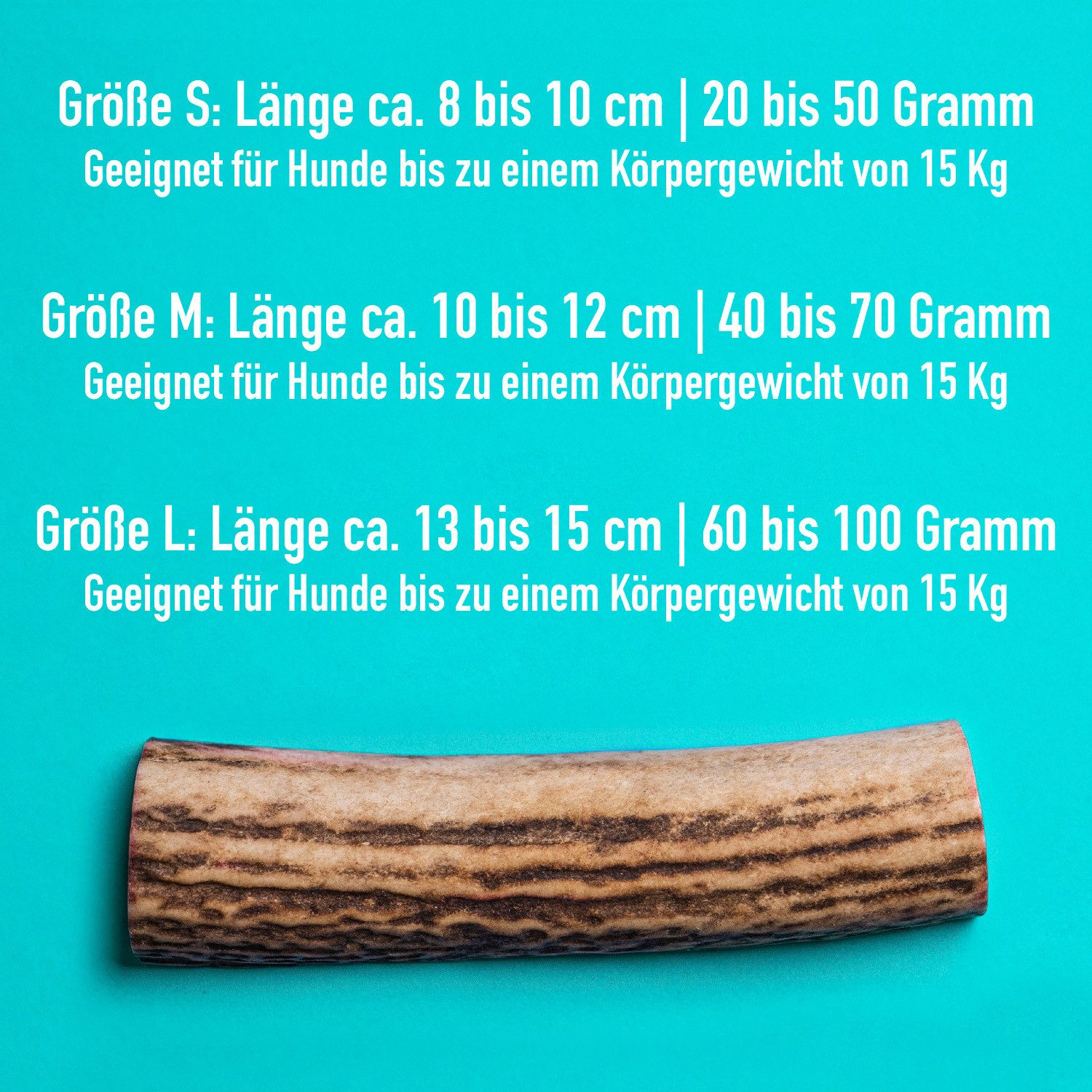 GreenHero Kauspielzeug Hirschgeweih Kausnack - 100% natürlich, Natürlich - Unterstützung von Kiefer & Zähnen