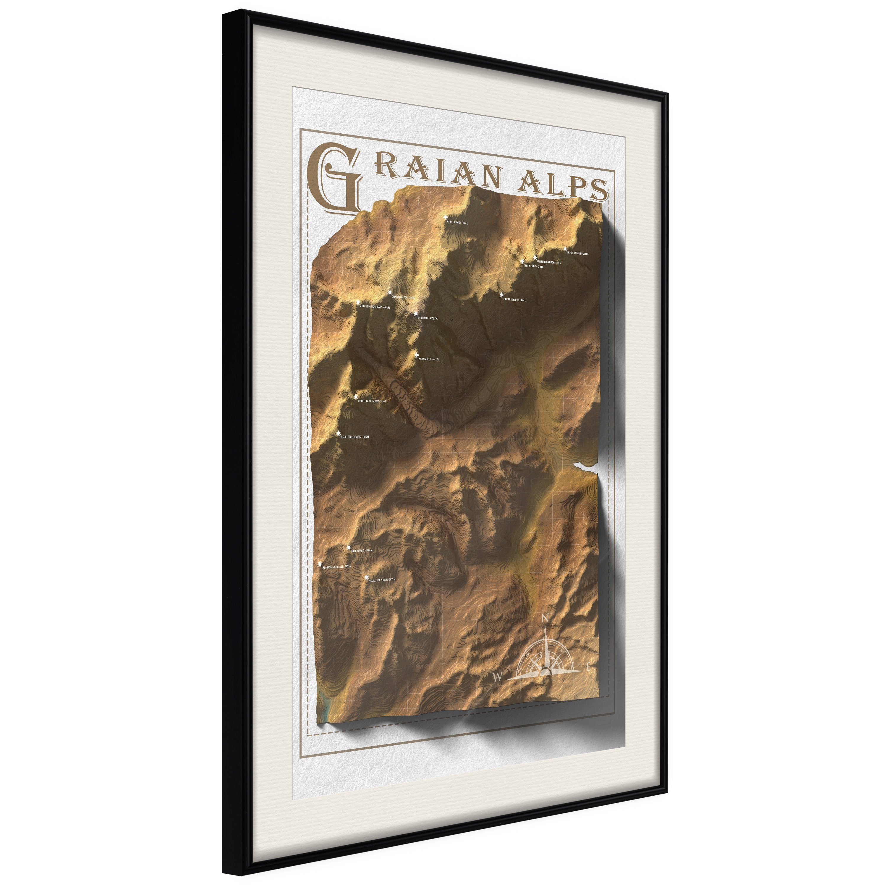Poster Isometric Map: Graian Alps []