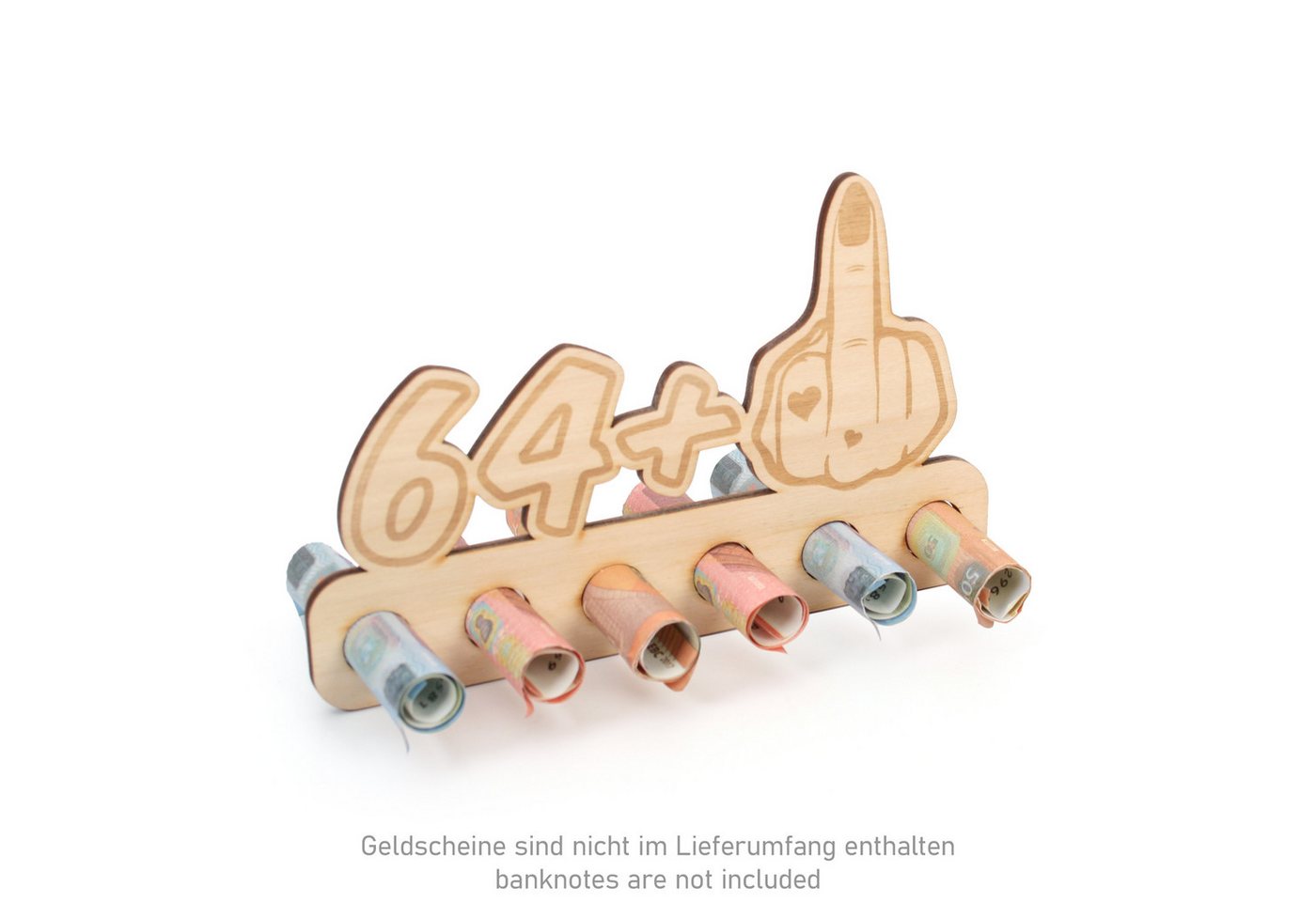 Thumbnail - Kreative Feder Glückwunschkarte Geldgeschenk zum 16. - 85. Geburtstag für Frauen, Origineller Wunscherfüller „Mittelfing...