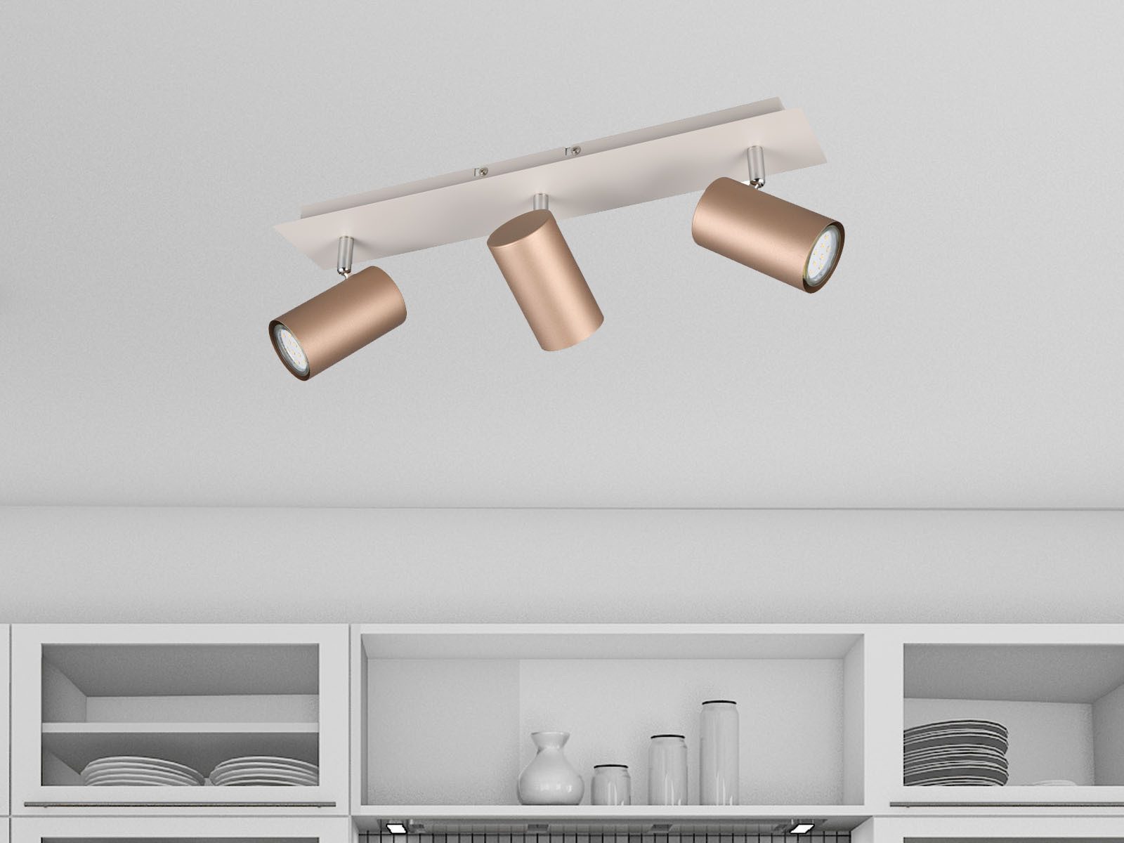 TRIO Leuchten LED Deckenstrahler, Dimmfunktion, LED wechselbar, Warmweiß, D günstig online kaufen