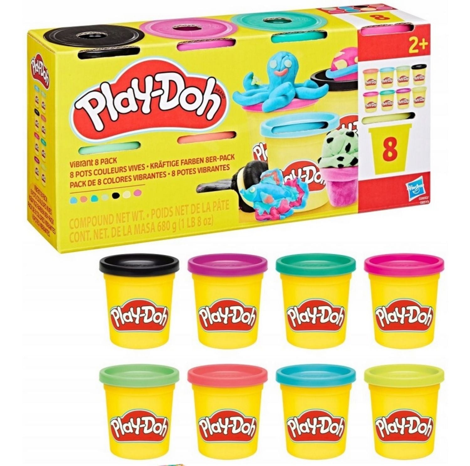 Hasbro Spiel PD kräftige Farben 8er-Pack