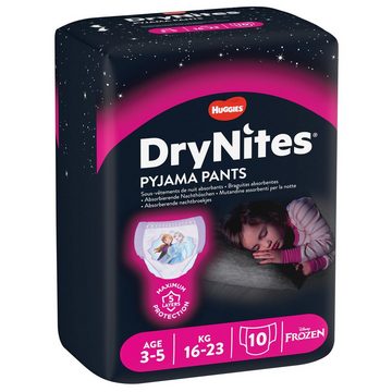 HUGGIES Windeln DryNites Nacht-Windeln Mädchen 3-5 Jahre (16-23kg), 30 Stk, Bettnässen