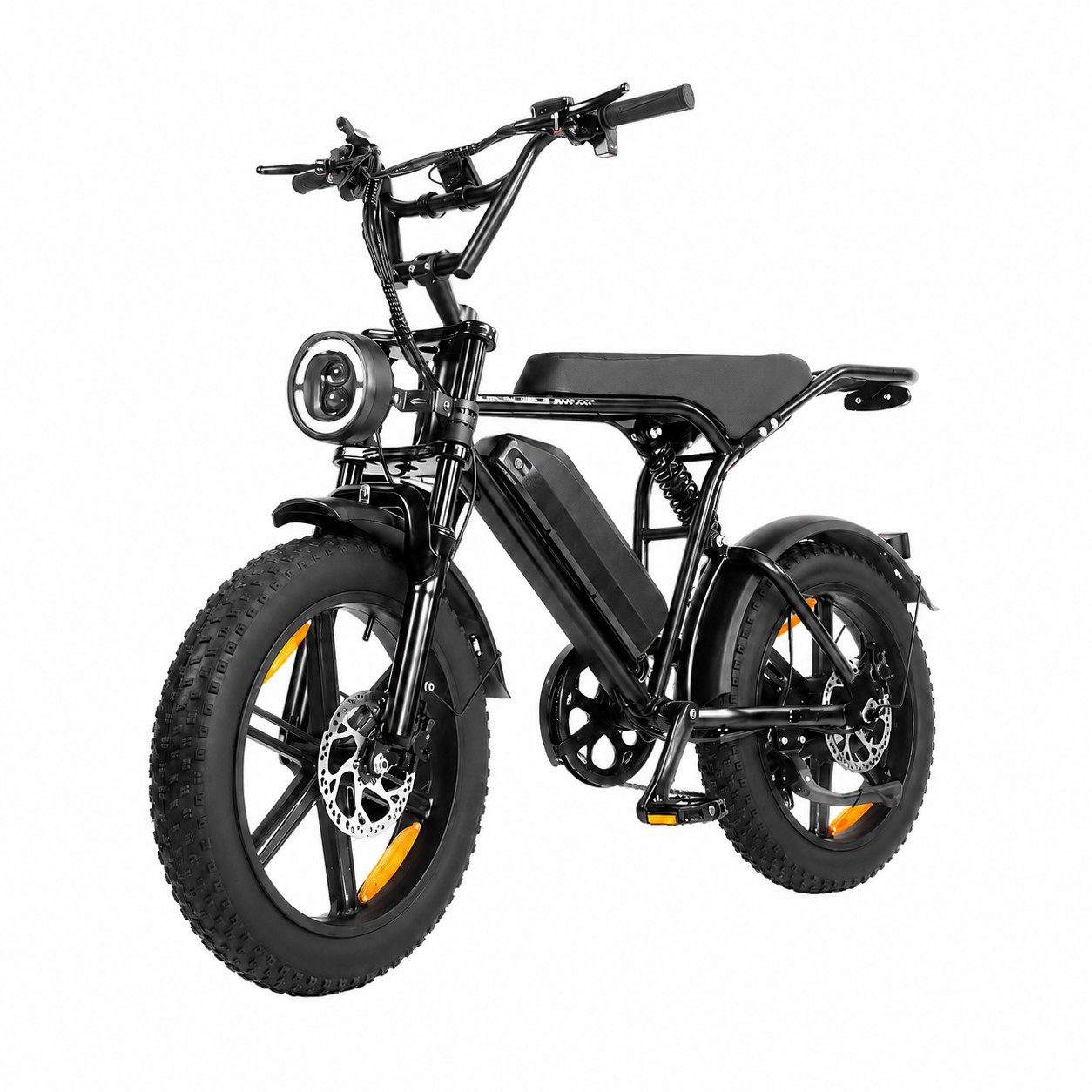 PixelPilot E-Bike Cityrad E6 3.0 Elektrofahrrad 48V 15Ah 7-Gang 20"x4.0 Fatbike mit LCD, Heckmotor, 720 Wh, (Packung)