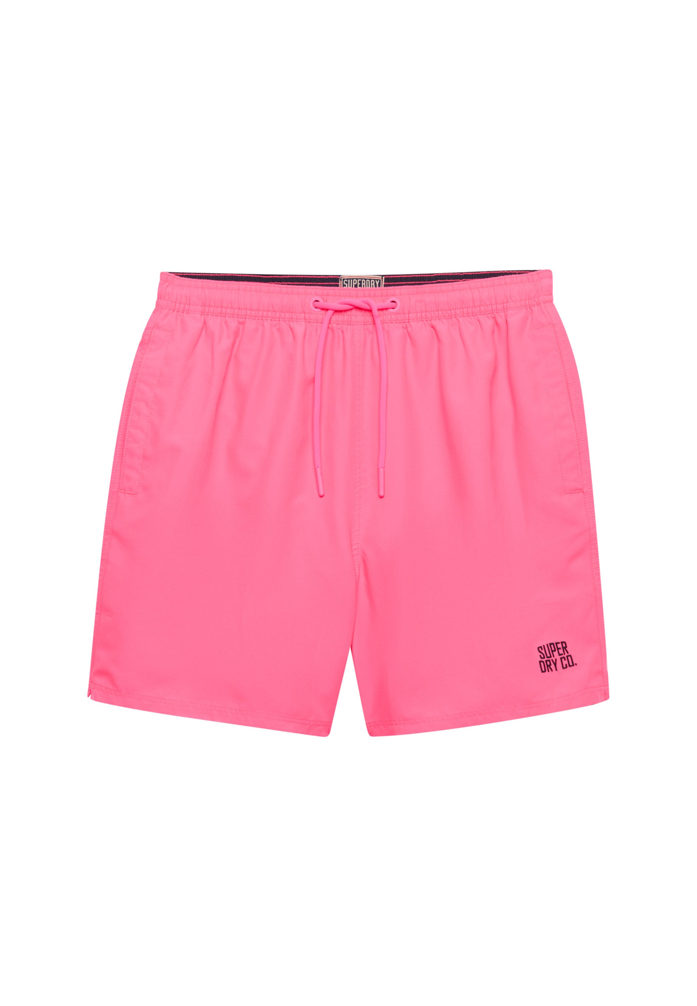 Superdry Badeshorts ESSENTIAL 16 SWIM SHORT Kunstfaser, relaxed fit