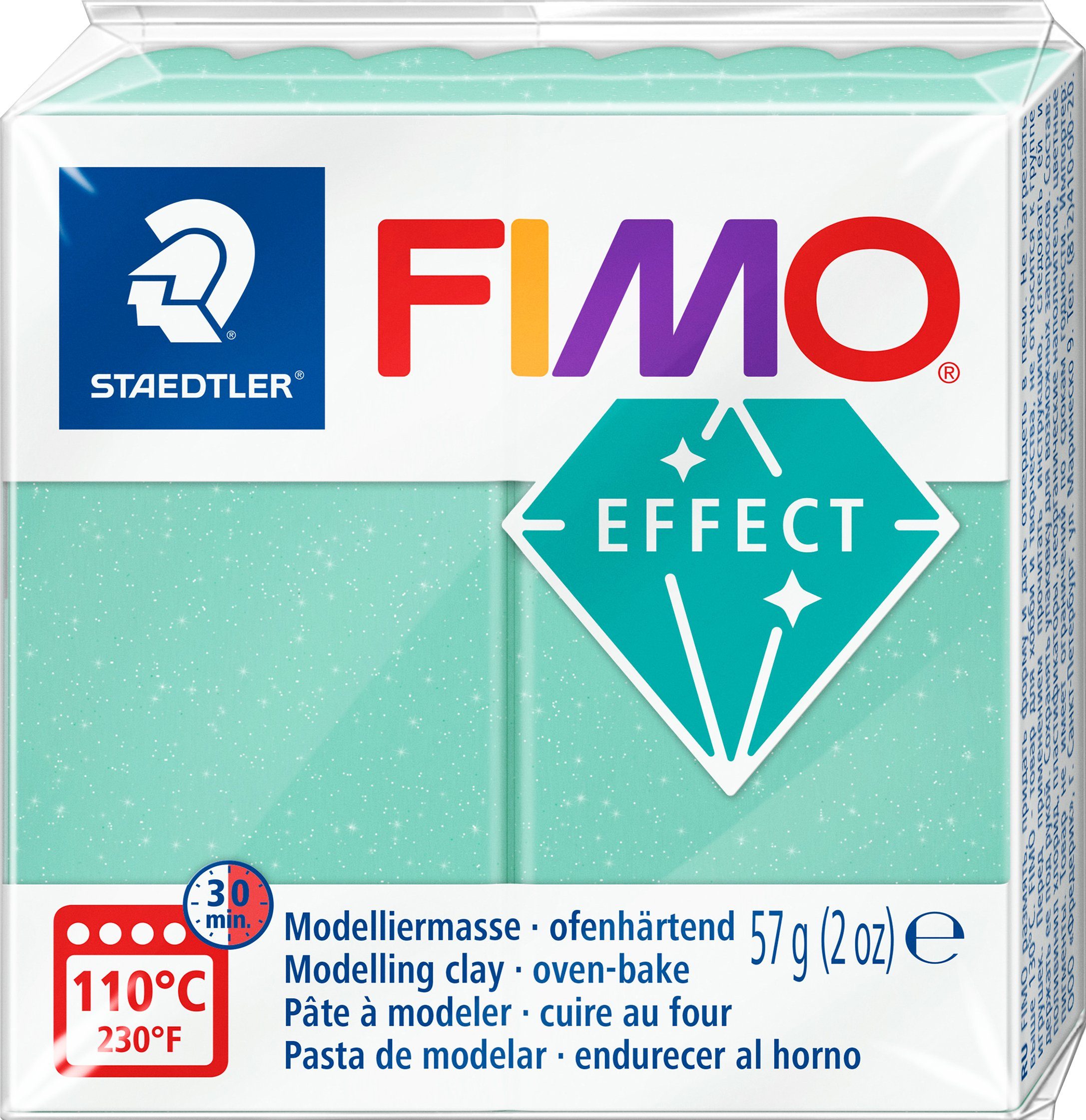 FIMO Modelliermasse Effect, 57 g Jade