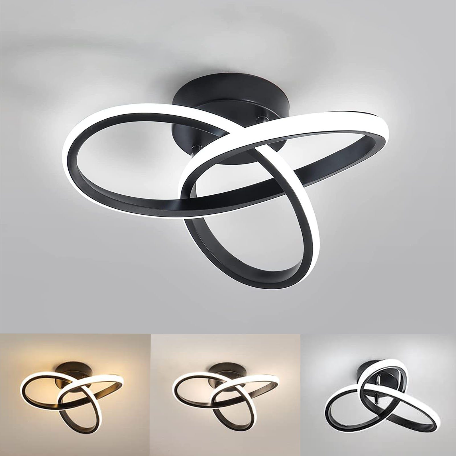 LETGOSPT Deckenleuchte LED Kleeblatt Deckenleuchte 30W günstig online kaufen