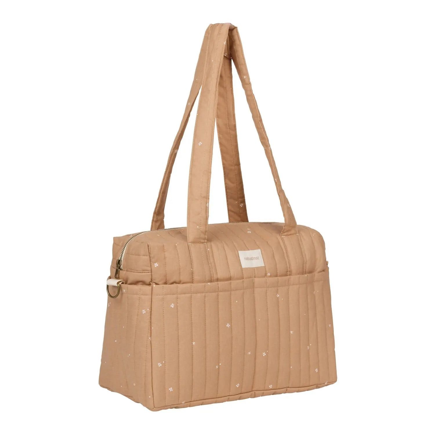 Boni-Shop Kinderwagen-Tasche Nobodinoz STORIES Wickeltasche für Kinderwagen, Kinderwagen tasche, 40 x 30 x 25 cm, Farbe: Errötende kleine Kirschen