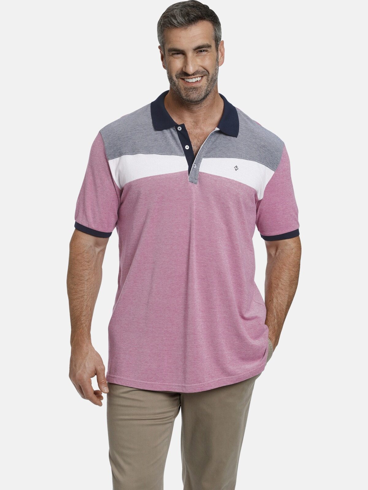 Charles Colby Poloshirt EARL DORAN mit seitlichen Schlitzen
