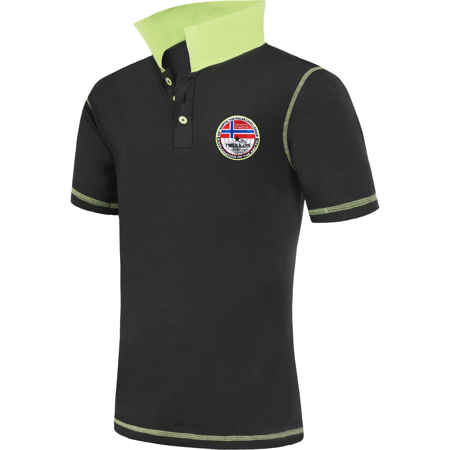 Nebulus Poloshirt ENTERTAIN, P5400 - Herren, schwarz, XXL