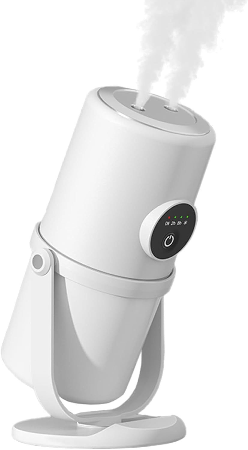 FELIXLEO Luftbefeuchter Mini Luftbefeuchter 280ml, Dual Diffusor, leise, Schlafzimmer