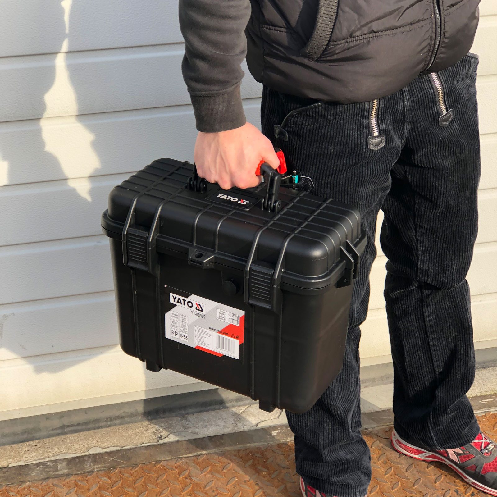 Yato Werkzeugkoffer Outdoor - Koffer IP55 YT-08907 Innenmaße (BxLxH) 160 x360 x295 mm