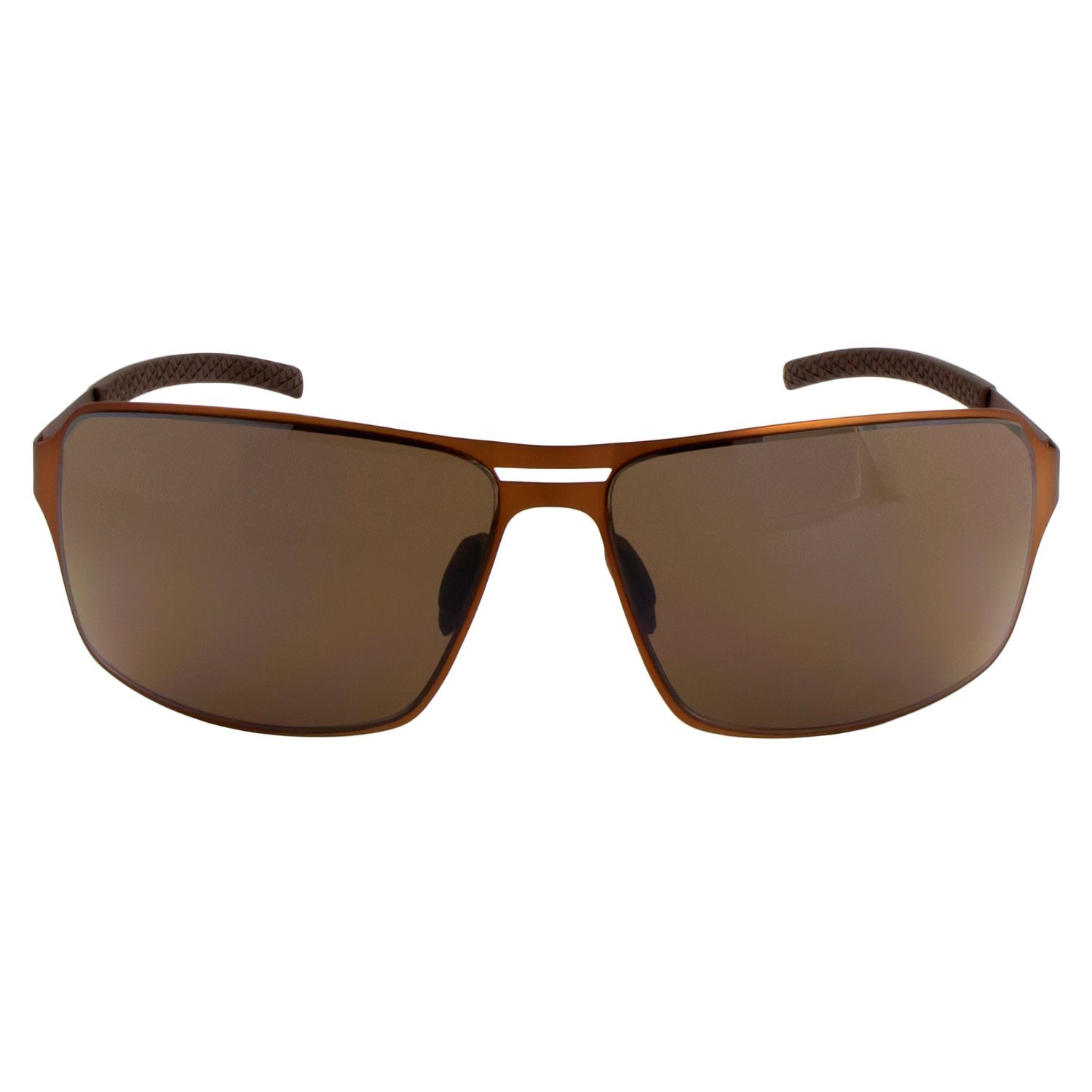 polarisiert, Look Hyperion Herren nicht ActiveSol Sonnenbrille für Braun Randloser SUNGLASSES