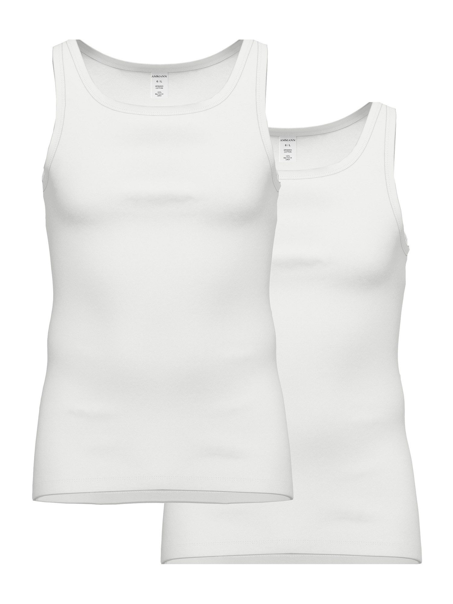 Ammann Unterhemd Org Unterhemd (2-St) Achselhemd, Tanktop, Unterziehshirt