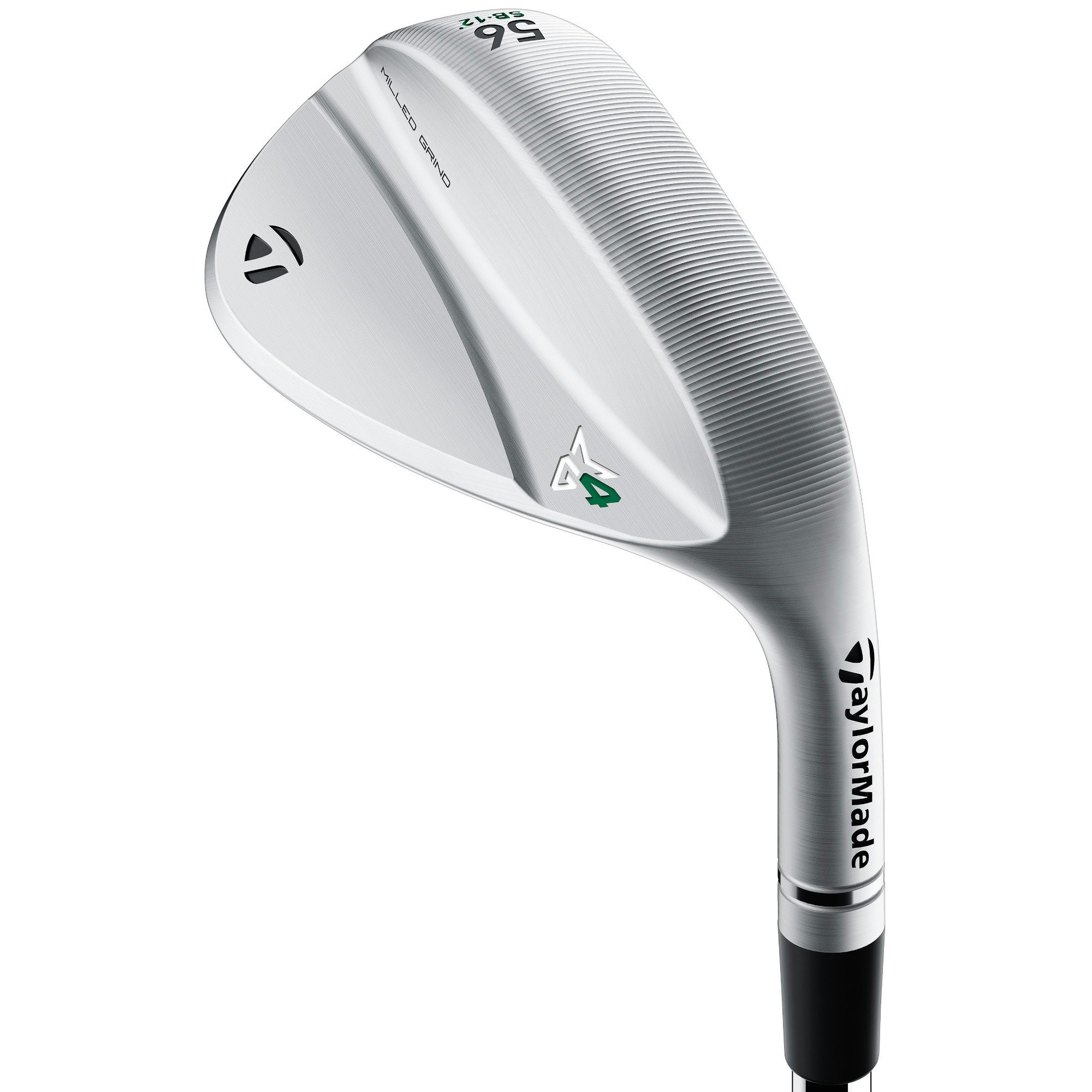 Taylormade Wedge TaylorMade Milled Grind 4 Chrome Wedge – RAW Face Wedge mit Spin Tread, 60°, Herren, Rechts, Stahlschaft, Wedge