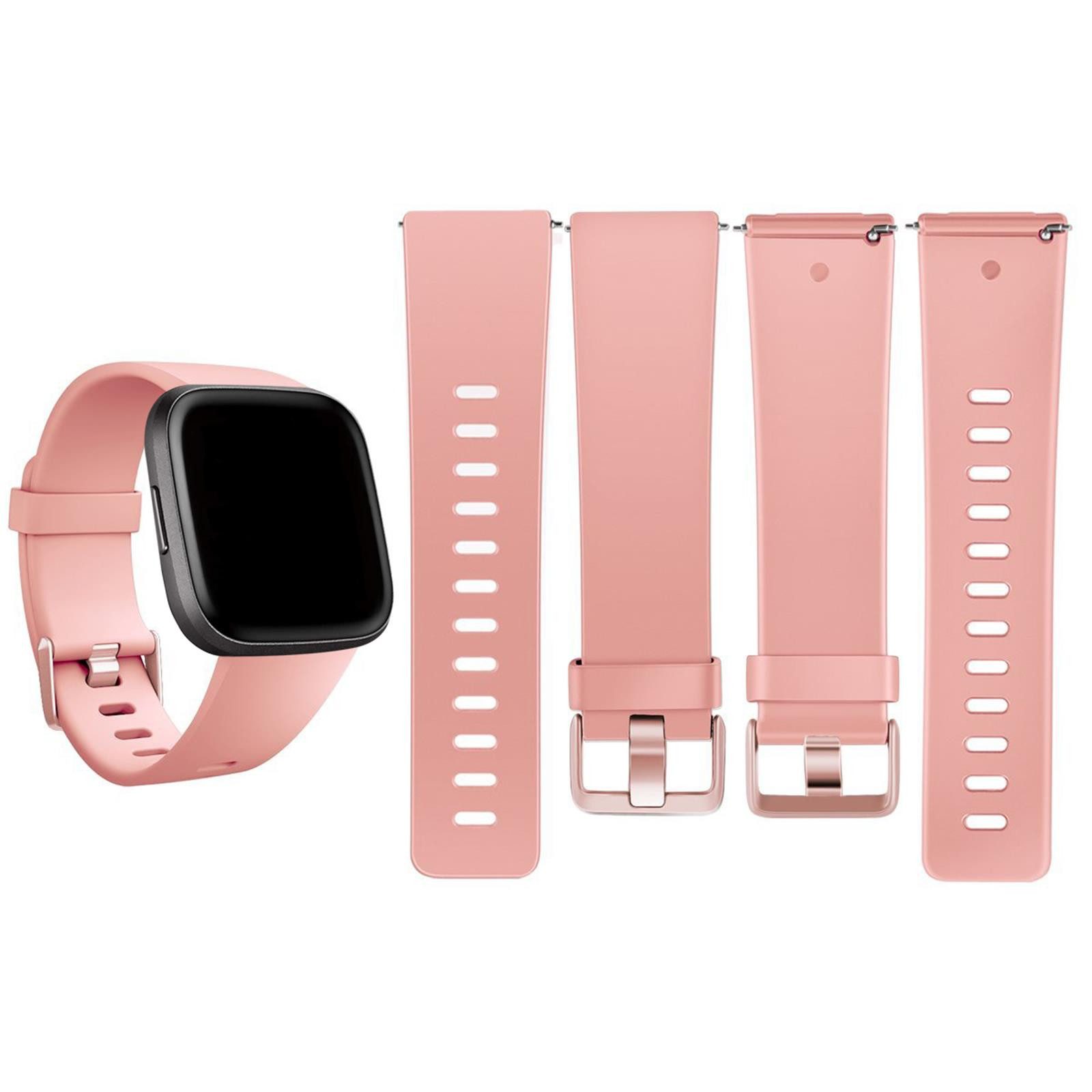 CoolGadget Smartwatch-Armband Fitnessarmband aus TPU / Silikon, für Fitbit Versa / Lite Sport Uhrenarmband Fitness Band Unisex Größe S