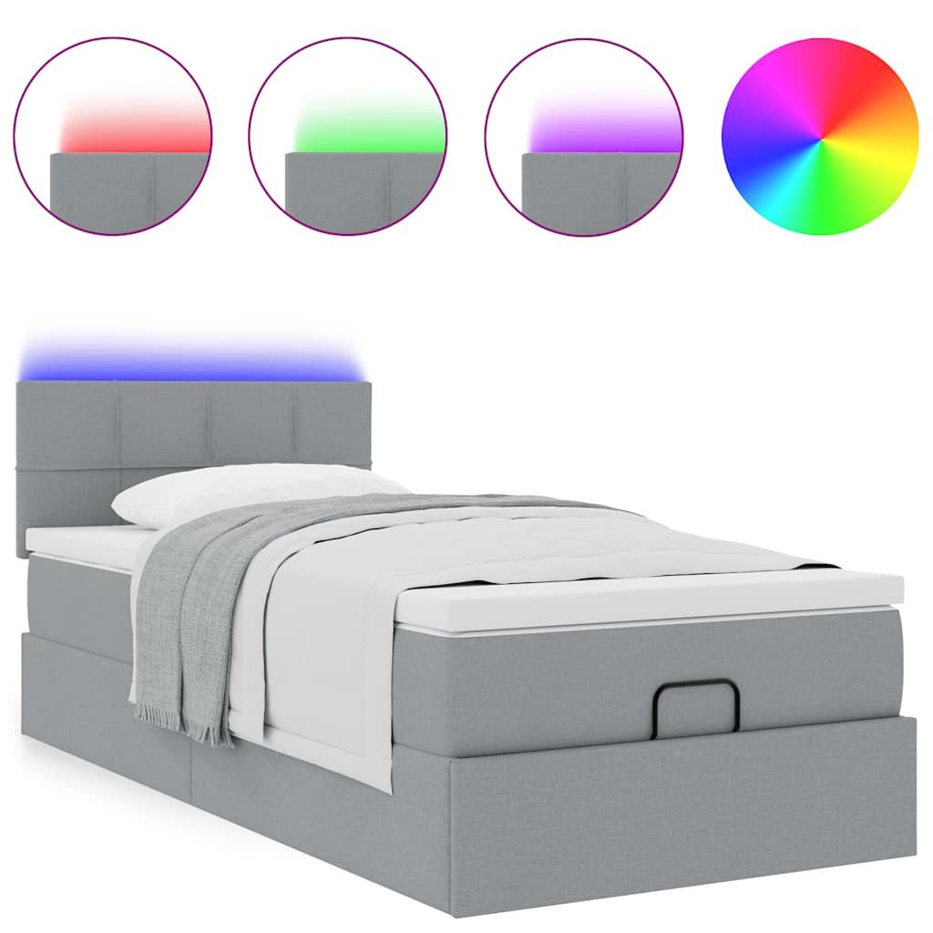 vidaXL Bett Ottomane Bett mit Matratze günstig online kaufen