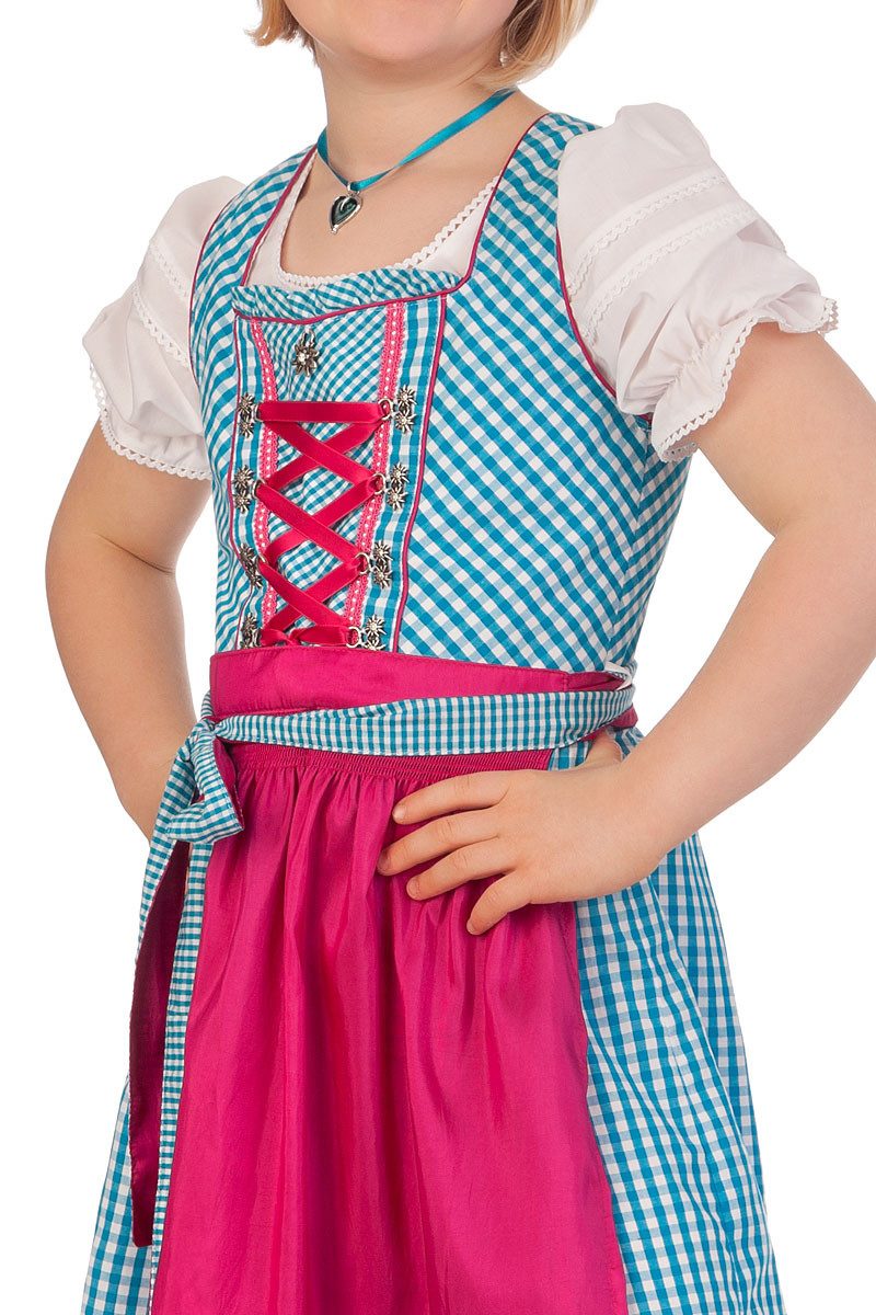 M.Stützle GmbH Dirndl Kinderdirndl 3tlg. - EDELWEISS - grün, türkis