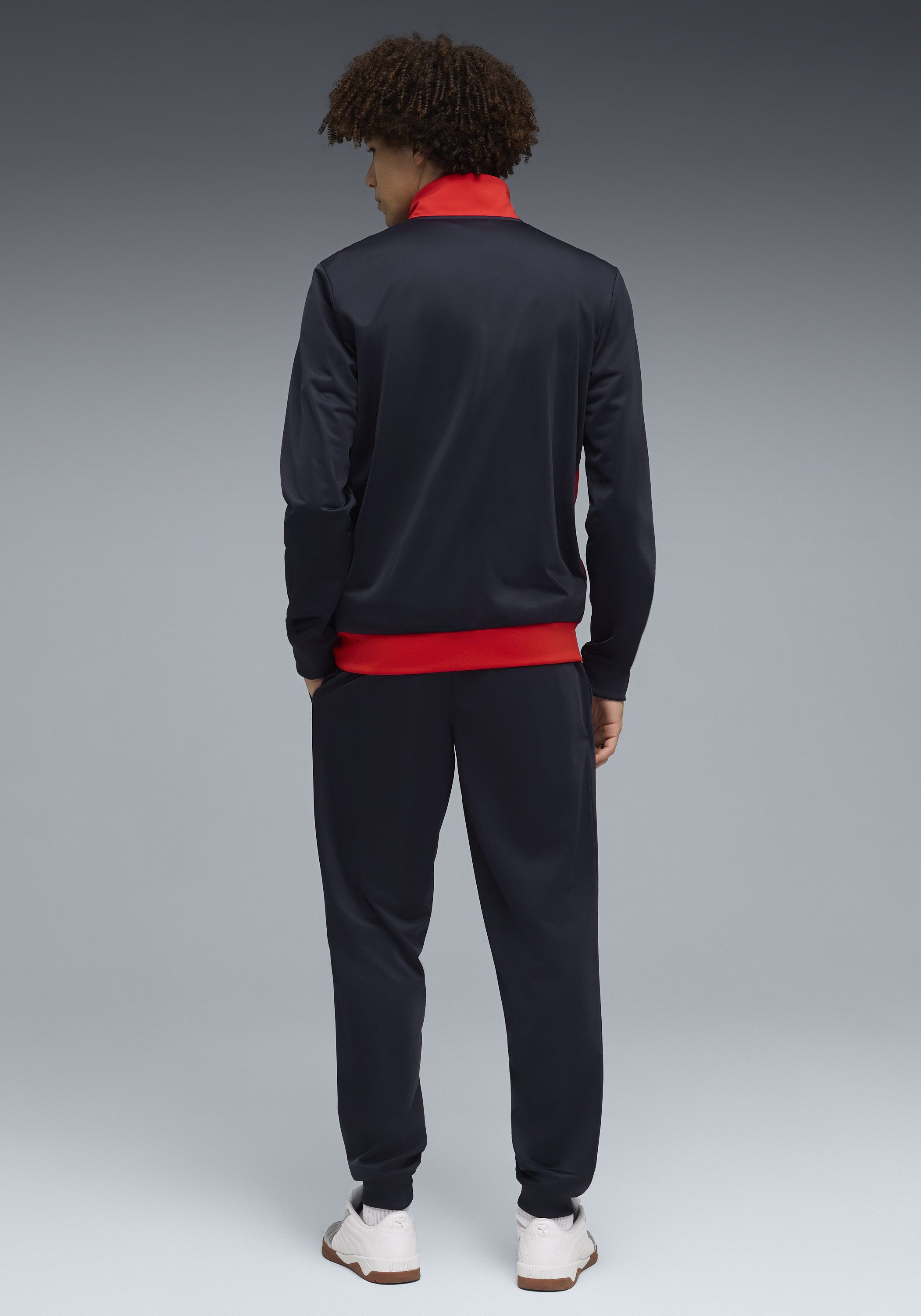 PUMA Trainingsanzug POLY COLORBLOCK SUIT (2-tlg), ohne Kapuze