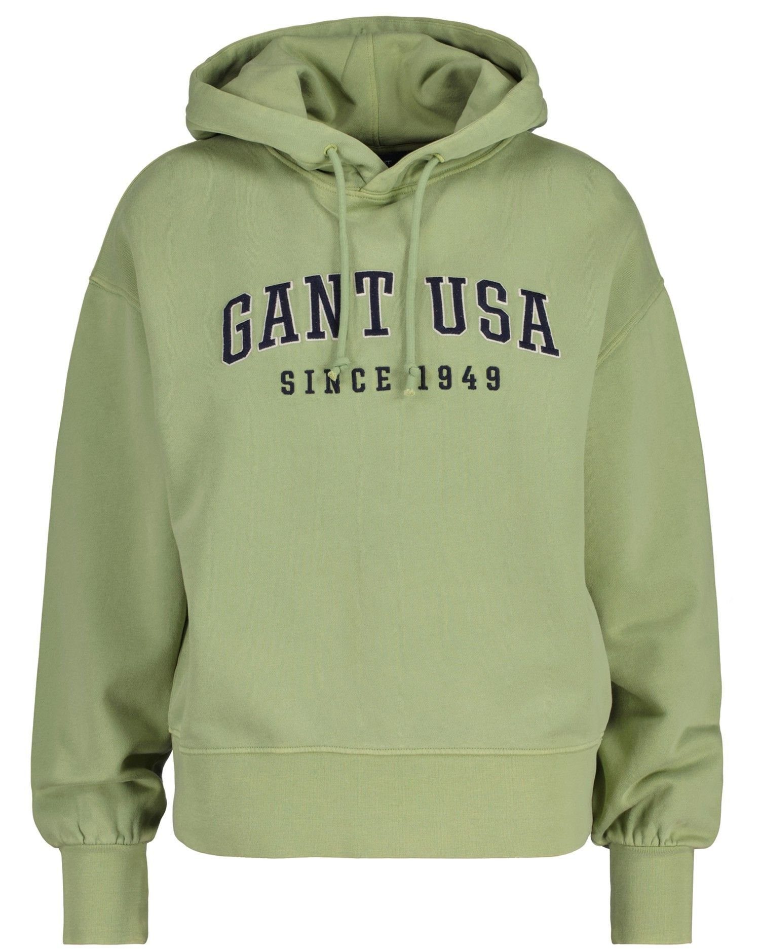 Gant Sweater Damen Sweatshirt - D1. USA Hoodie Grün | Sweatshirts
