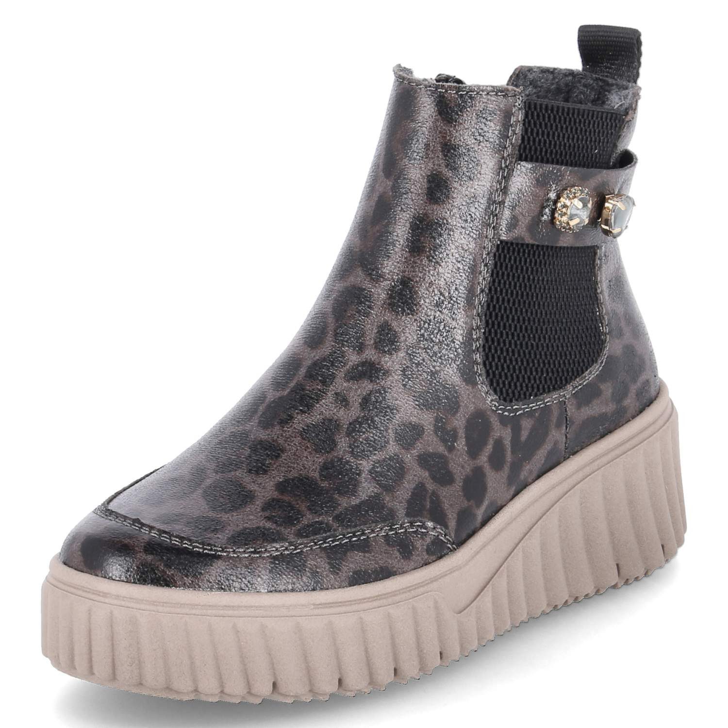 Rieker Rieker N2556-42 Damen Synthetik grau Schlupfstiefel günstig online kaufen